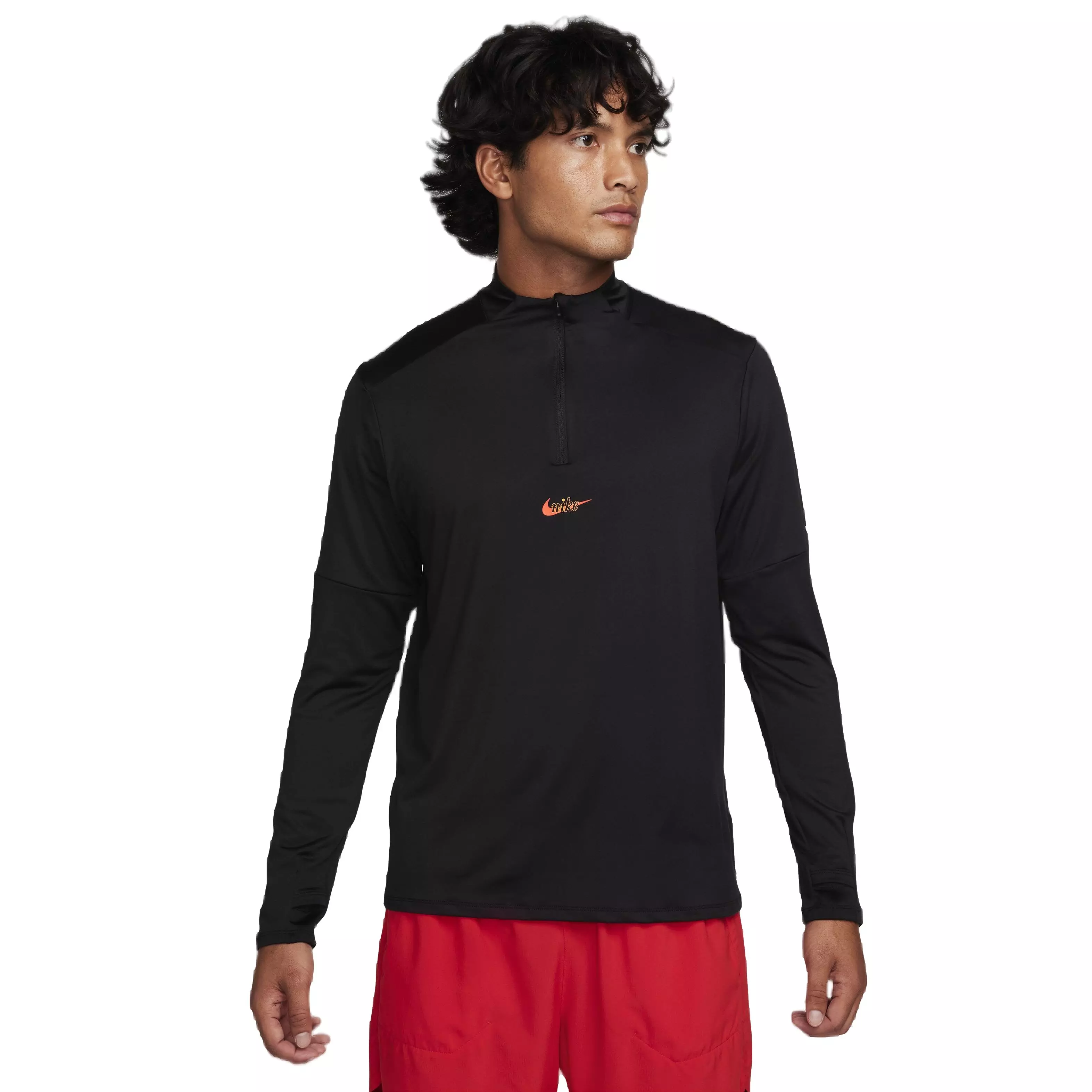 Nike Men's Element Dri-FIT 1/4-Zip Running Top -Black - BLACK