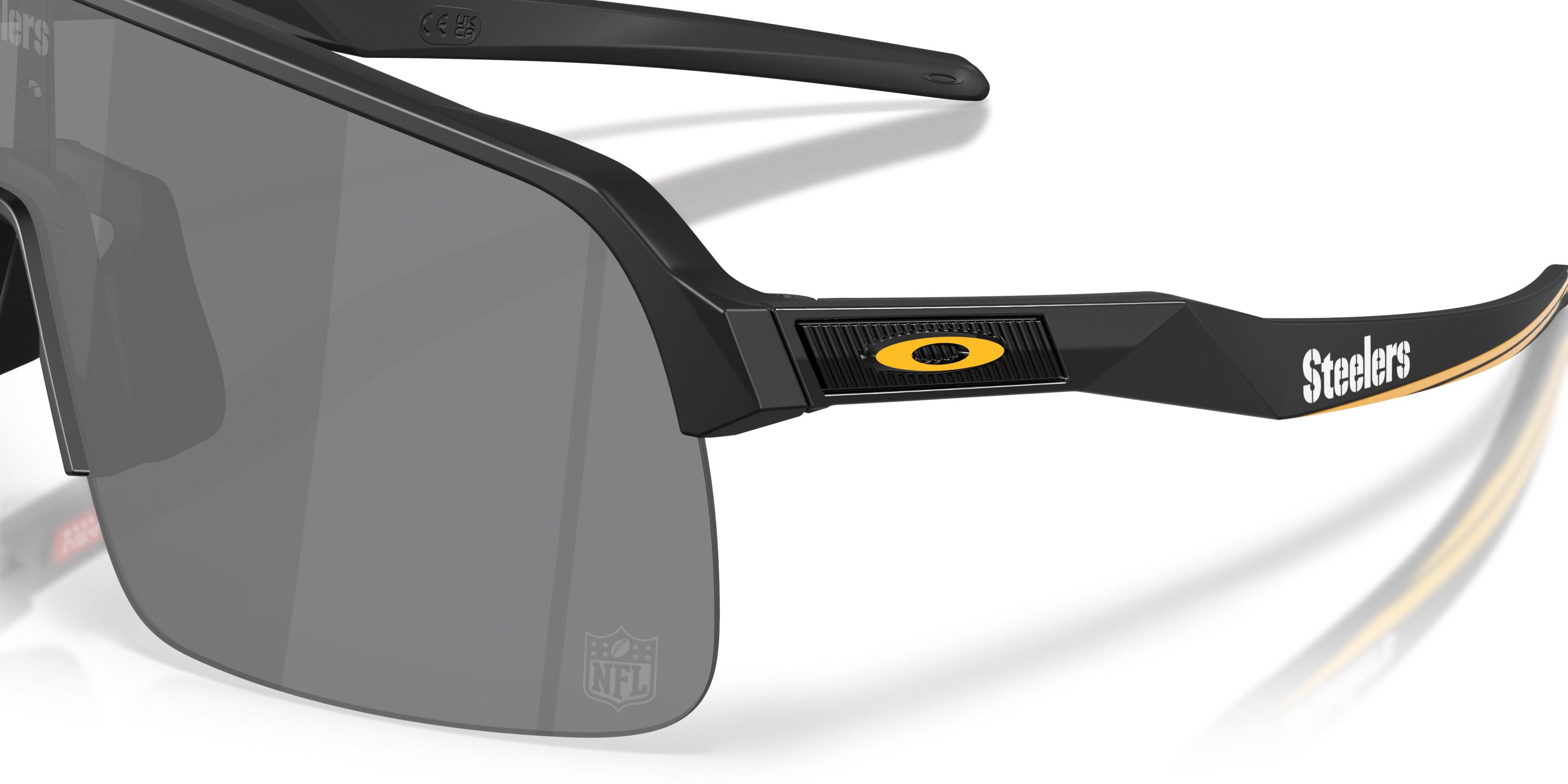 Oakley Pittsburg Steelers 2025 Sutro Lite Prizm Black Sunglasses &ndash; Matte Black - BLACK Thumbnail View 4