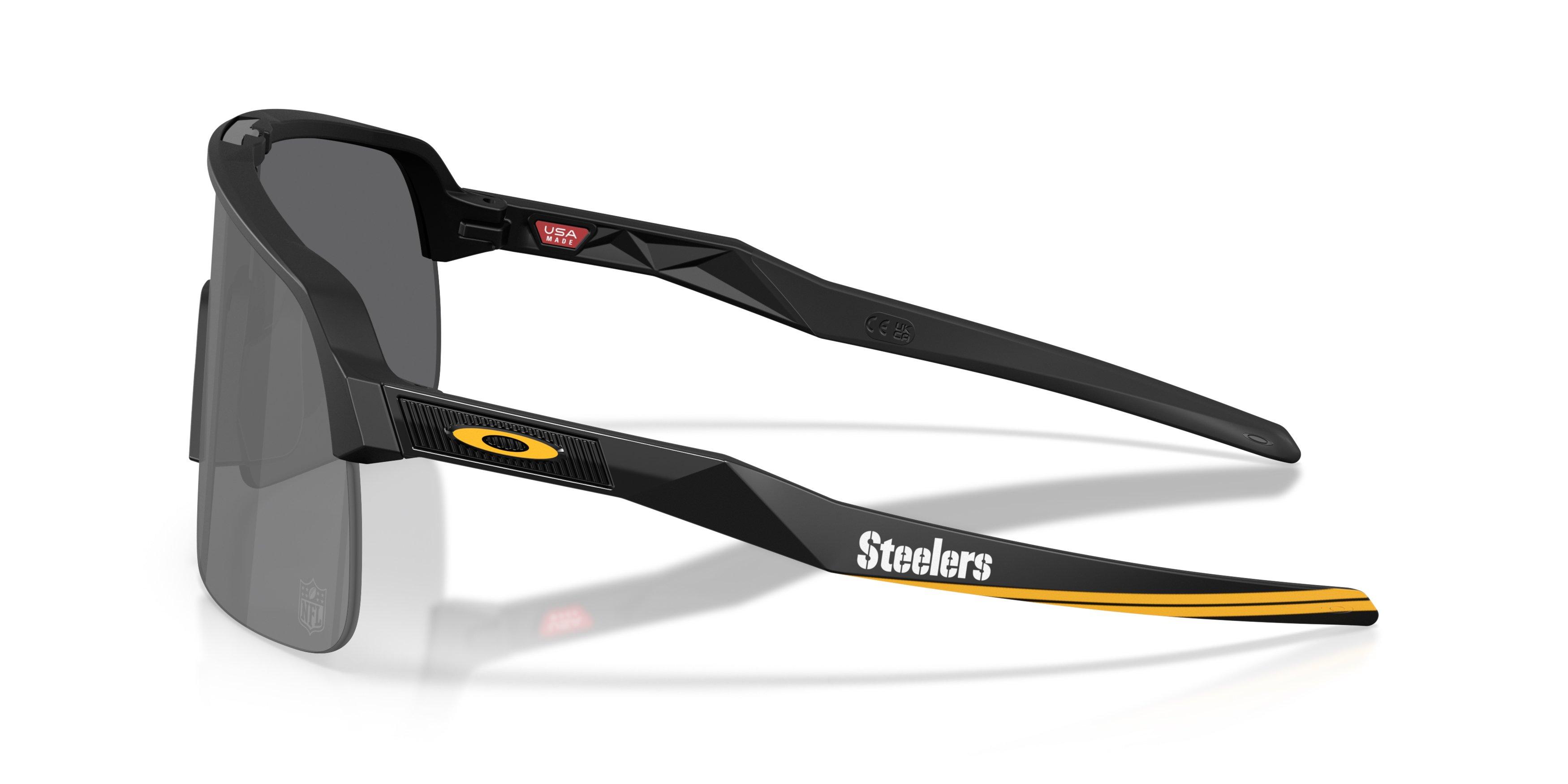 Oakley Pittsburg Steelers 2025 Sutro Lite Prizm Black Sunglasses &ndash; Matte Black - BLACK Thumbnail View 6