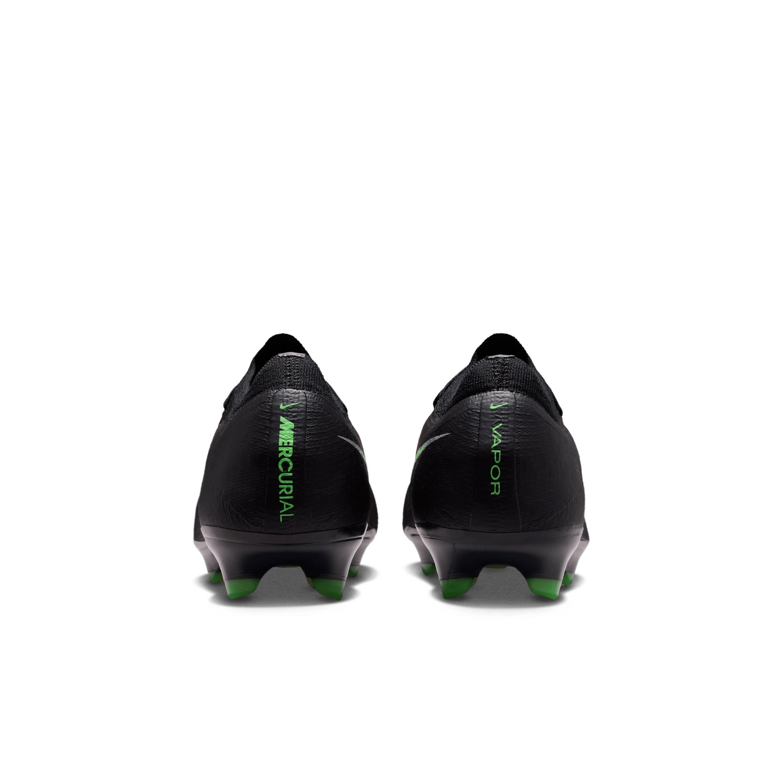 Nike Mercurial Vapor 17 Elite FG "Black/Black/Illusion Green" Men's Soccer Cleat - BLACK/BLACK/GREEN Thumbnail View 5