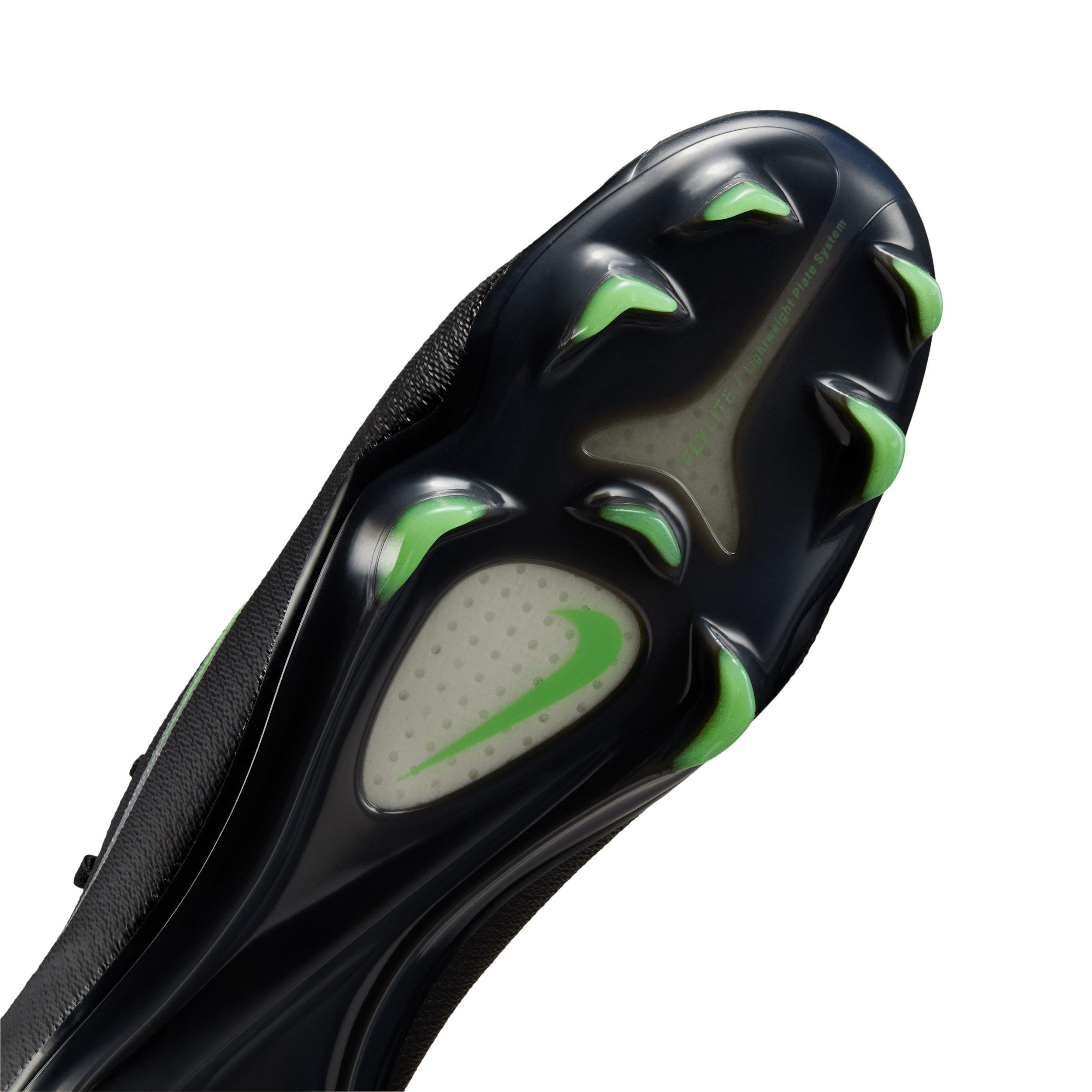 Nike Mercurial Vapor 17 Elite FG "Black/Black/Illusion Green" Men's Soccer Cleat - BLACK/BLACK/GREEN Thumbnail View 7