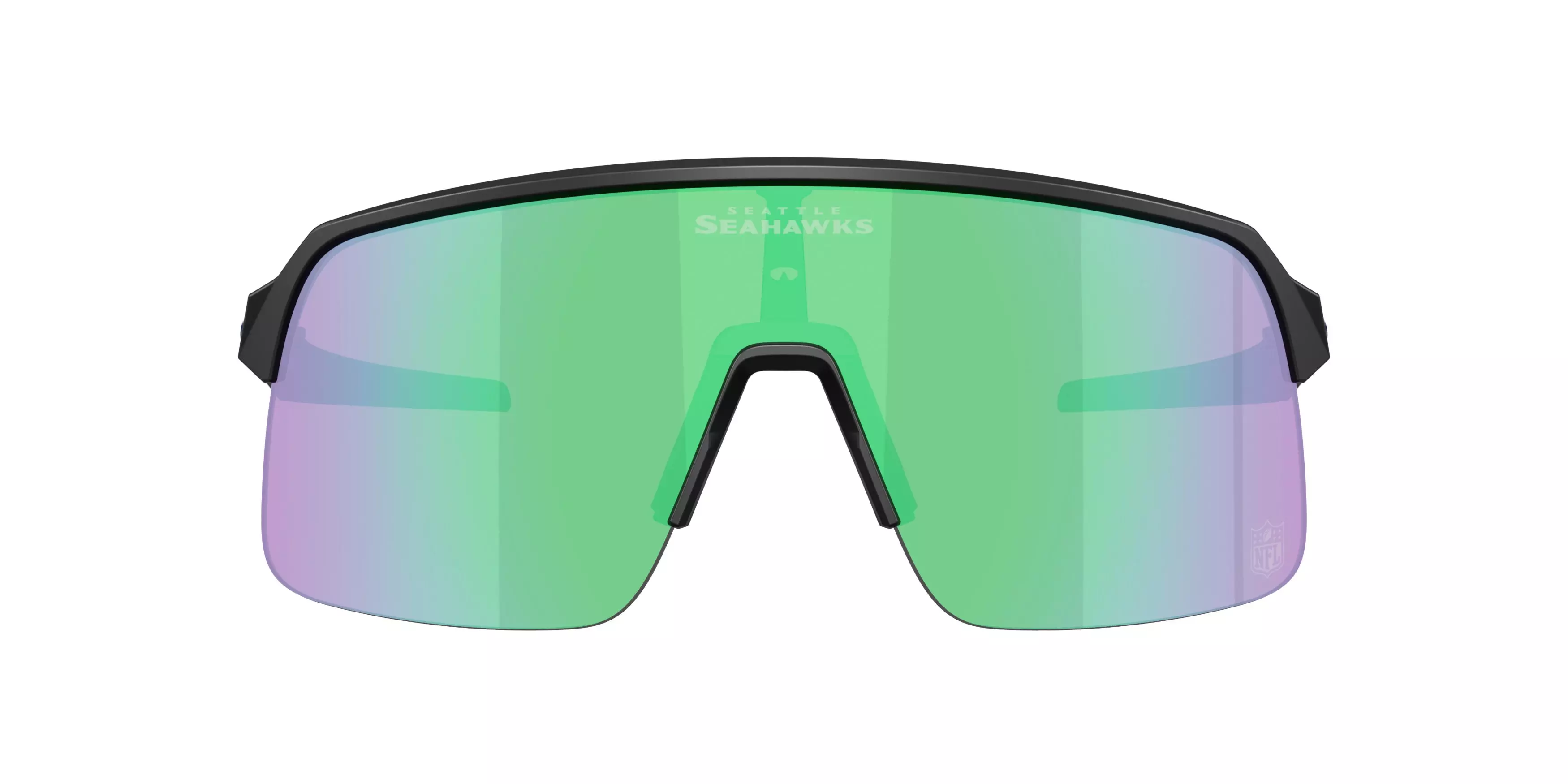 Oakley Seattle Seahawks 2025 Sutro Lite Prizm Road Jade Sunglasses – Matte Black - BLACK/GREEN