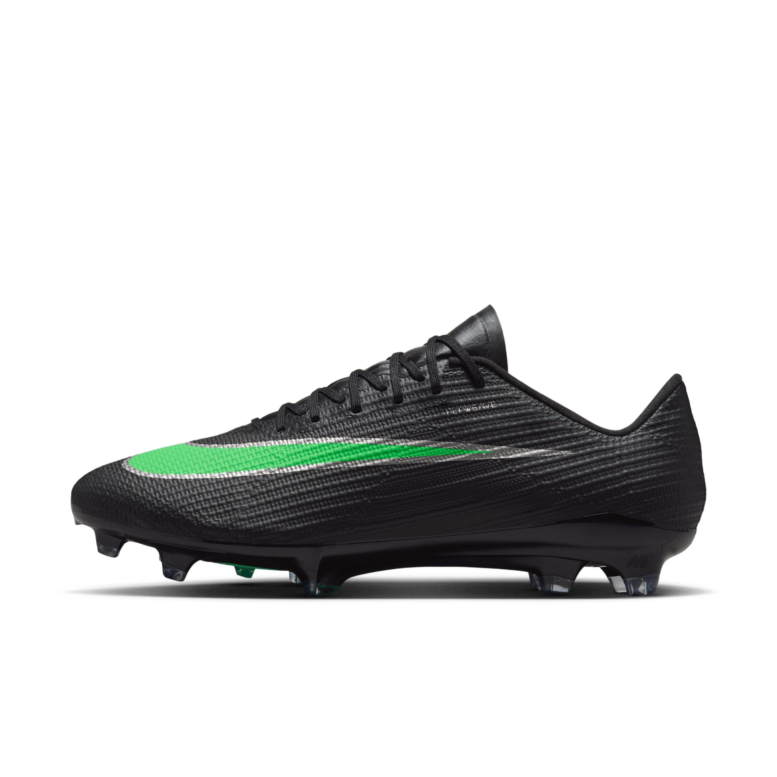 Nike Mercurial Superfly 11 Pro FG "Black/Black/Illusion Green" Men's Soccer Cleat - BLACK/BLACK/GREEN Thumbnail View 2