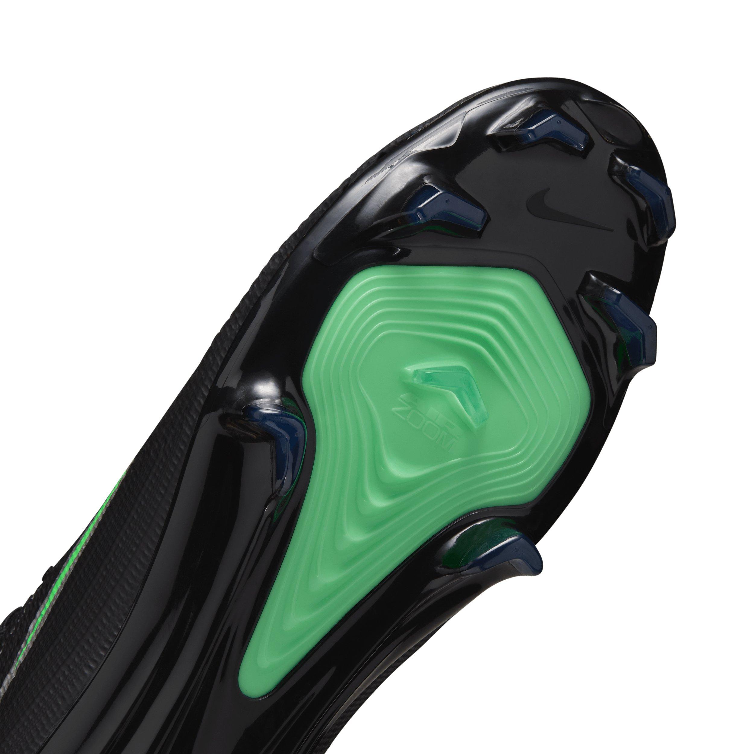 Nike Mercurial Superfly 11 Pro FG "Black/Black/Illusion Green" Men's Soccer Cleat - BLACK/BLACK/GREEN Thumbnail View 7