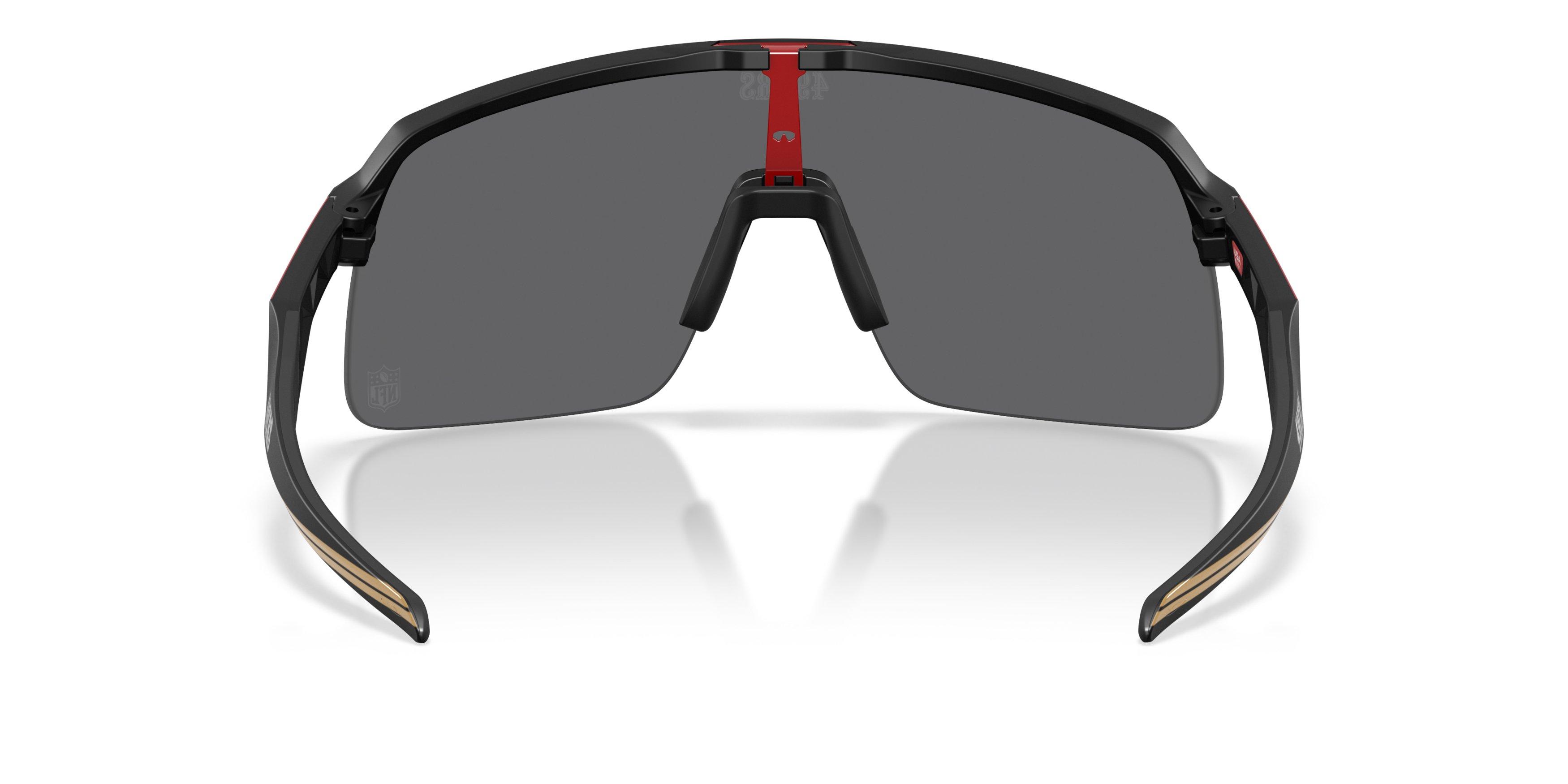 Oakley San Francisco 49ers 2025 Sutro Lite Prizm Black Sunglasses &ndash; Matte Black - BLACK Thumbnail View 3