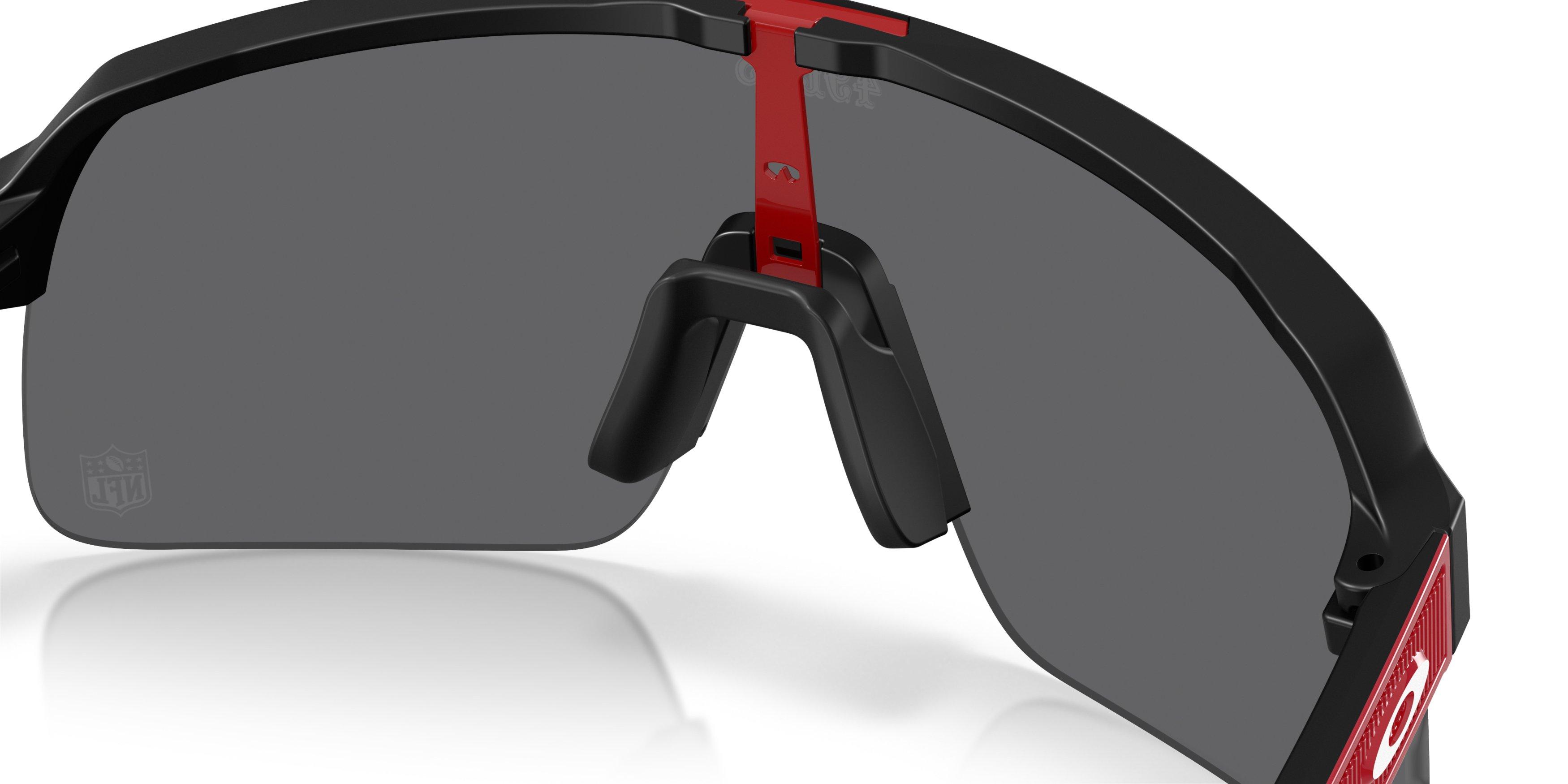 Oakley San Francisco 49ers 2025 Sutro Lite Prizm Black Sunglasses &ndash; Matte Black - BLACK Thumbnail View 5