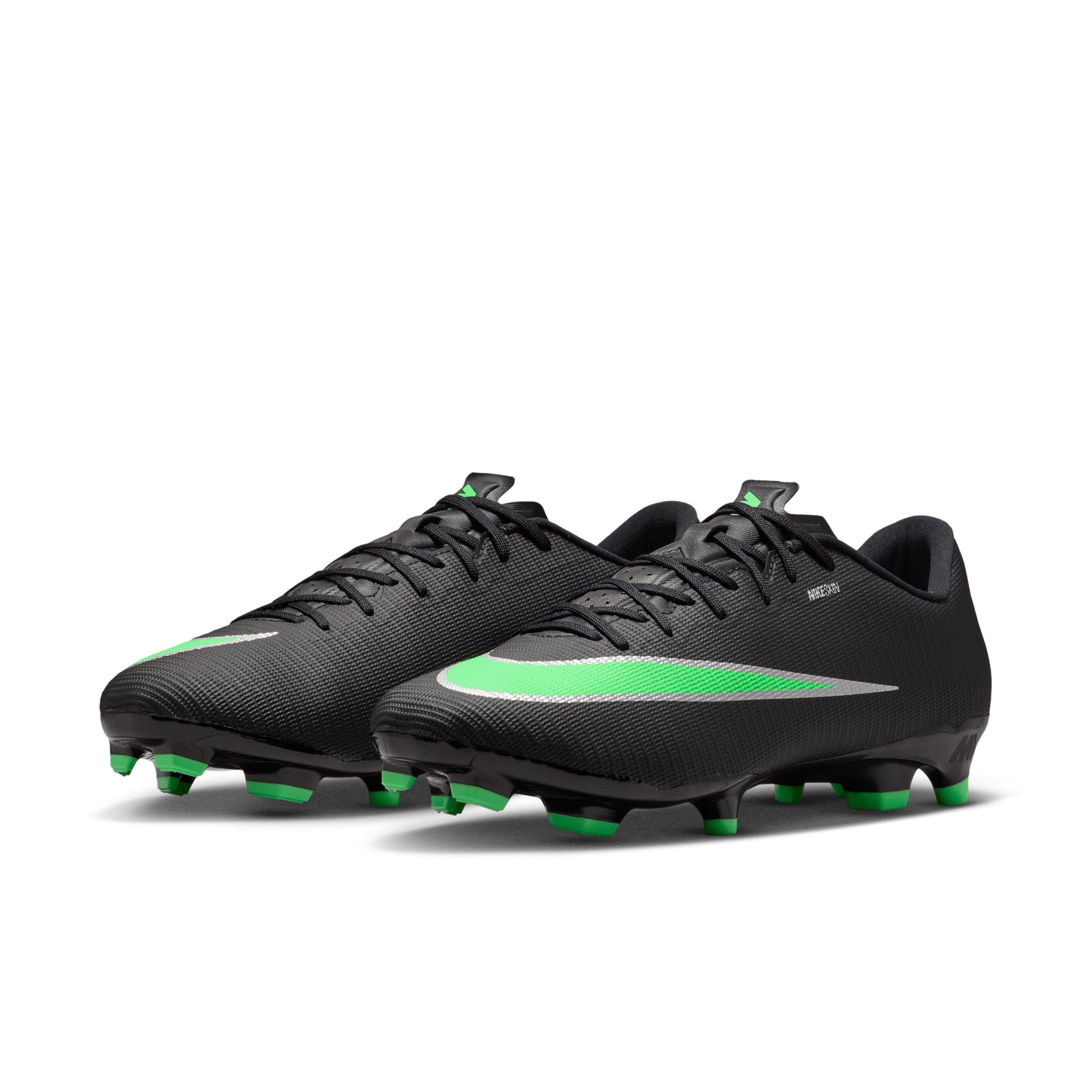 Nike Mercurial Vapor 17 Academy MG "Black/Black/Illusion Green" Men's Soccer Cleat - BLACK/BLACK/GREEN Thumbnail View 3