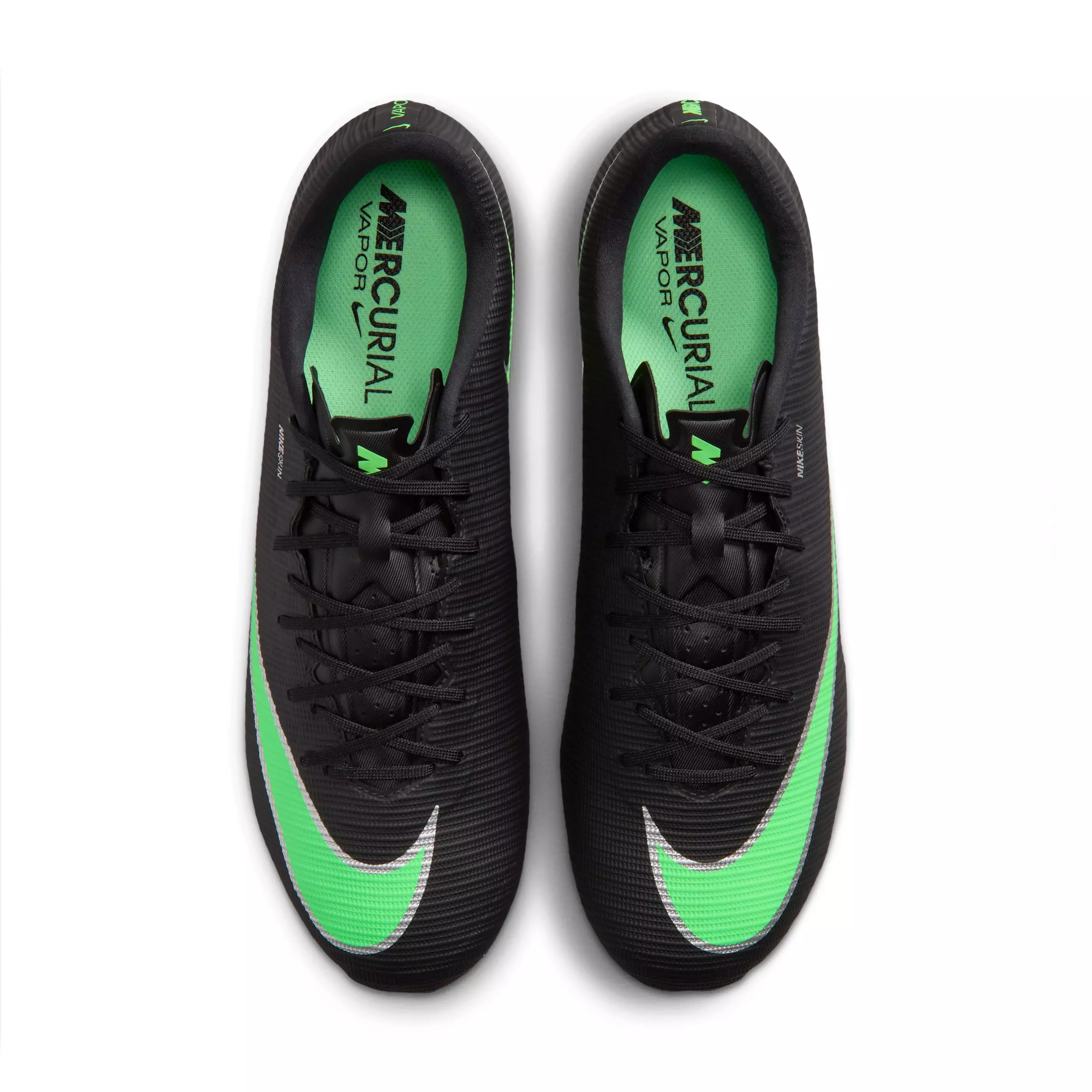 Nike Mercurial Vapor 17 Academy MG "Black/Black/Illusion Green" Men's Soccer Cleat - BLACK/BLACK/GREEN
