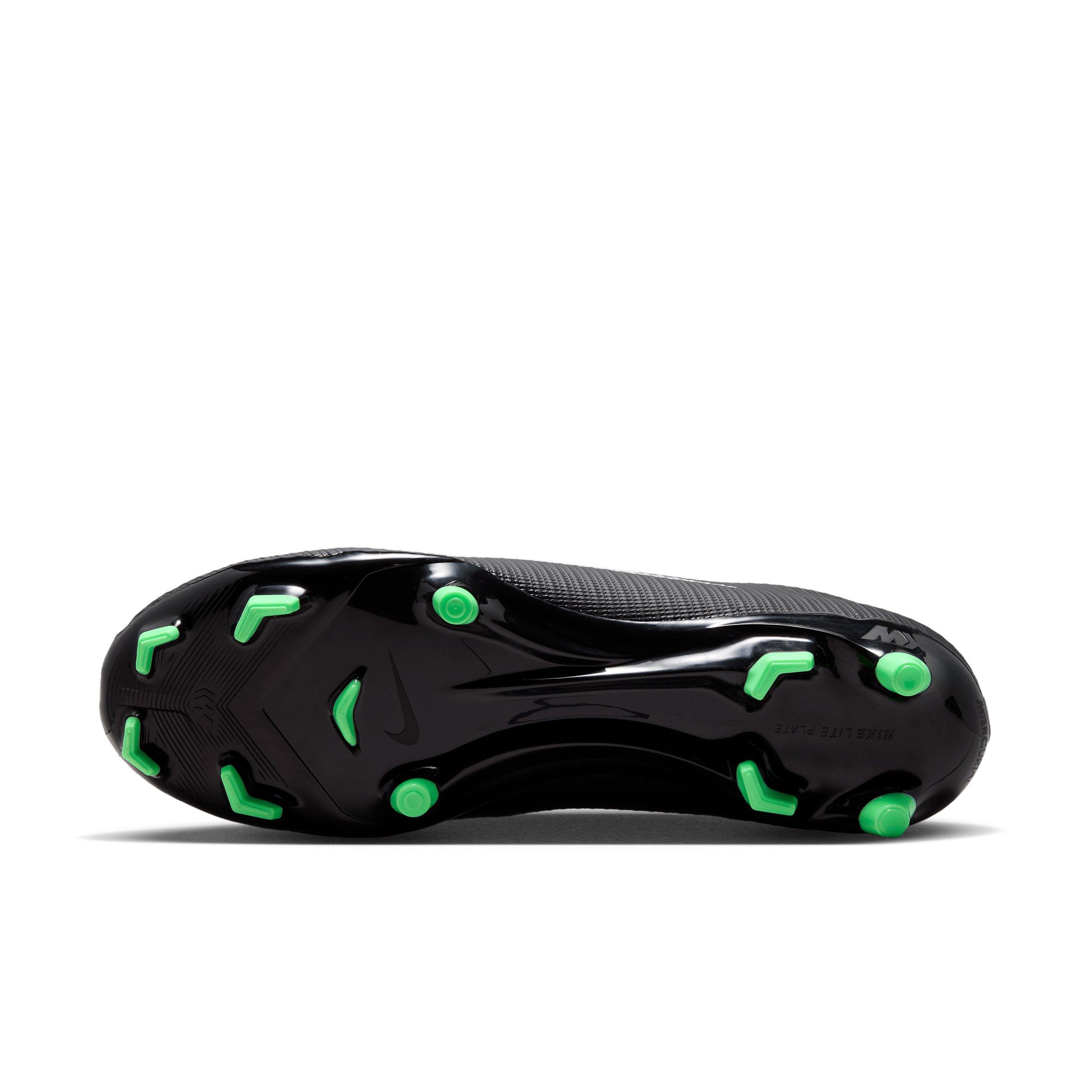 Nike Mercurial Vapor 17 Academy MG "Black/Black/Illusion Green" Men's Soccer Cleat - BLACK/BLACK/GREEN Thumbnail View 6