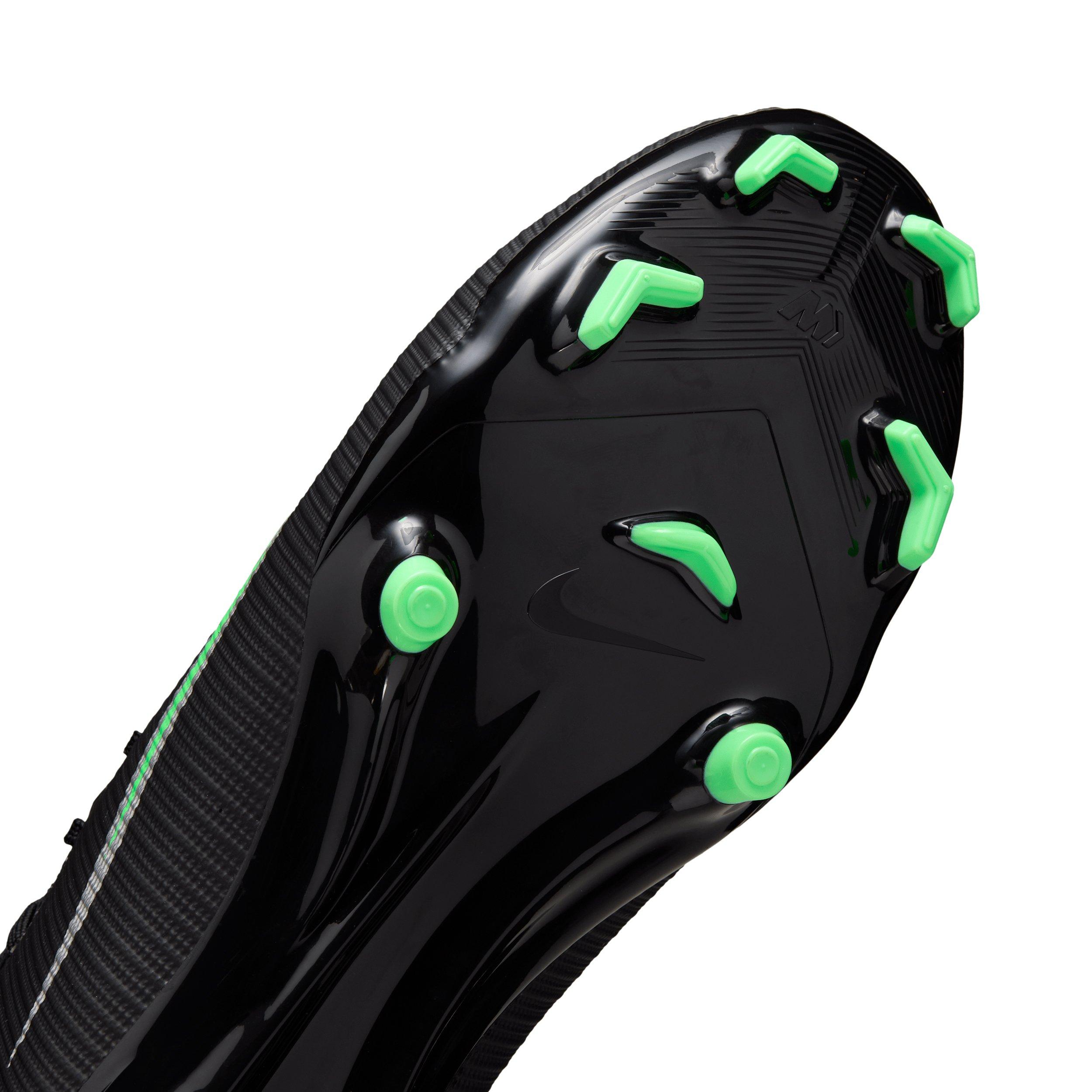 Nike Mercurial Vapor 17 Academy MG "Black/Black/Illusion Green" Men's Soccer Cleat - BLACK/BLACK/GREEN Thumbnail View 7