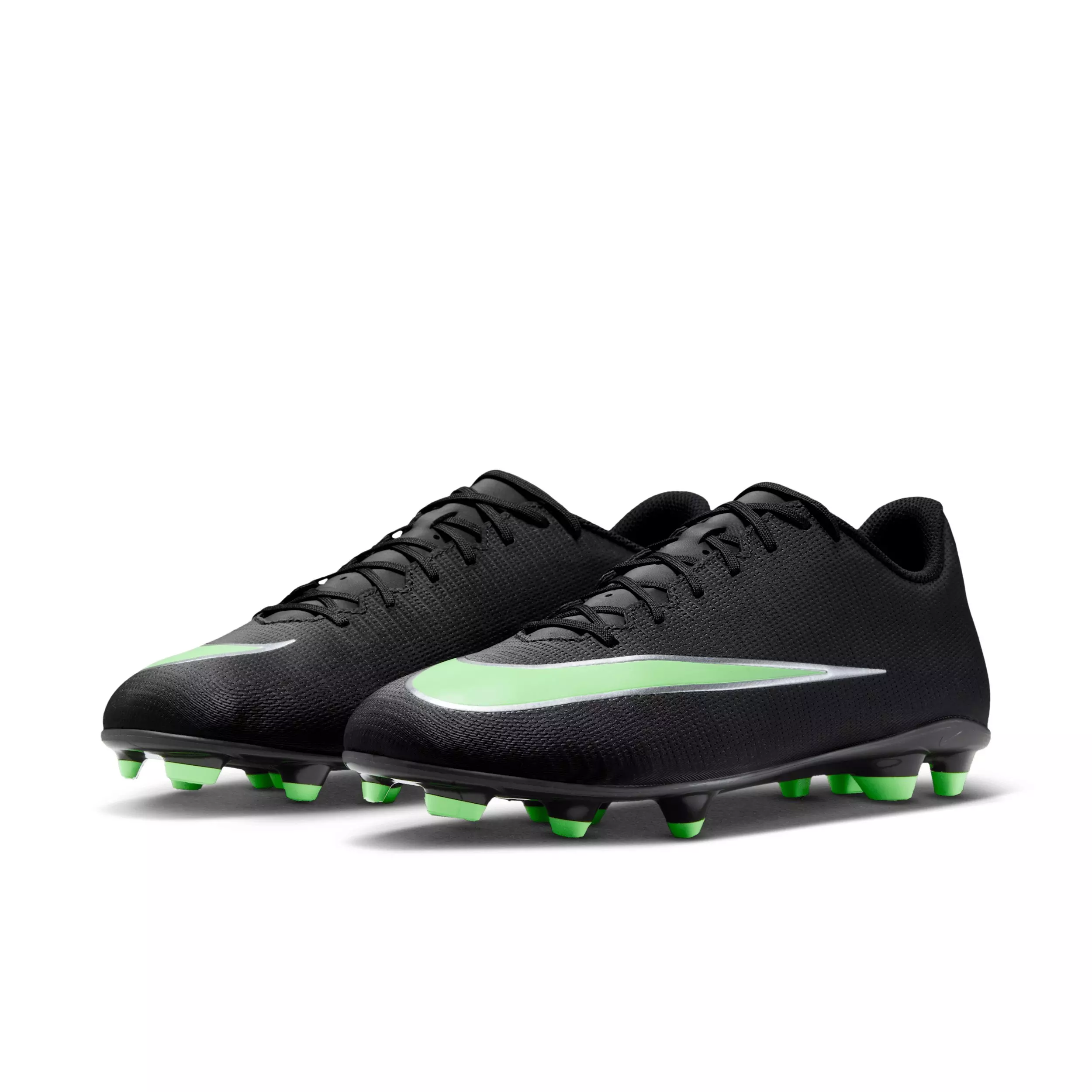 Nike Mercurial Vapor 17 Club MG "Black/Black/Illusion Green" Men's Soccer Cleat - BLACK/BLACK/GREEN
