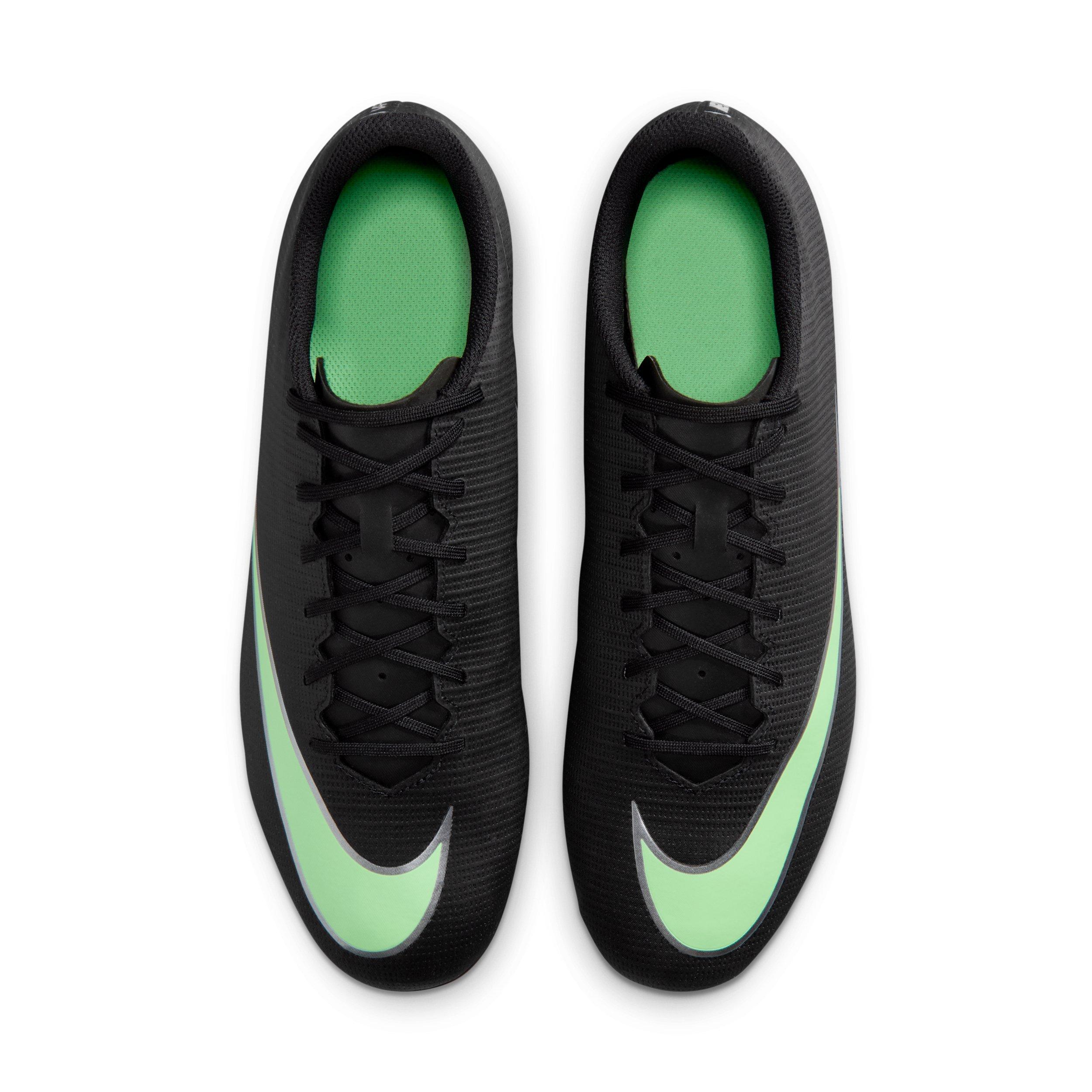 Nike Mercurial Vapor 17 Club MG "Black/Black/Illusion Green" Men's Soccer Cleat - BLACK/BLACK/GREEN Thumbnail View 4