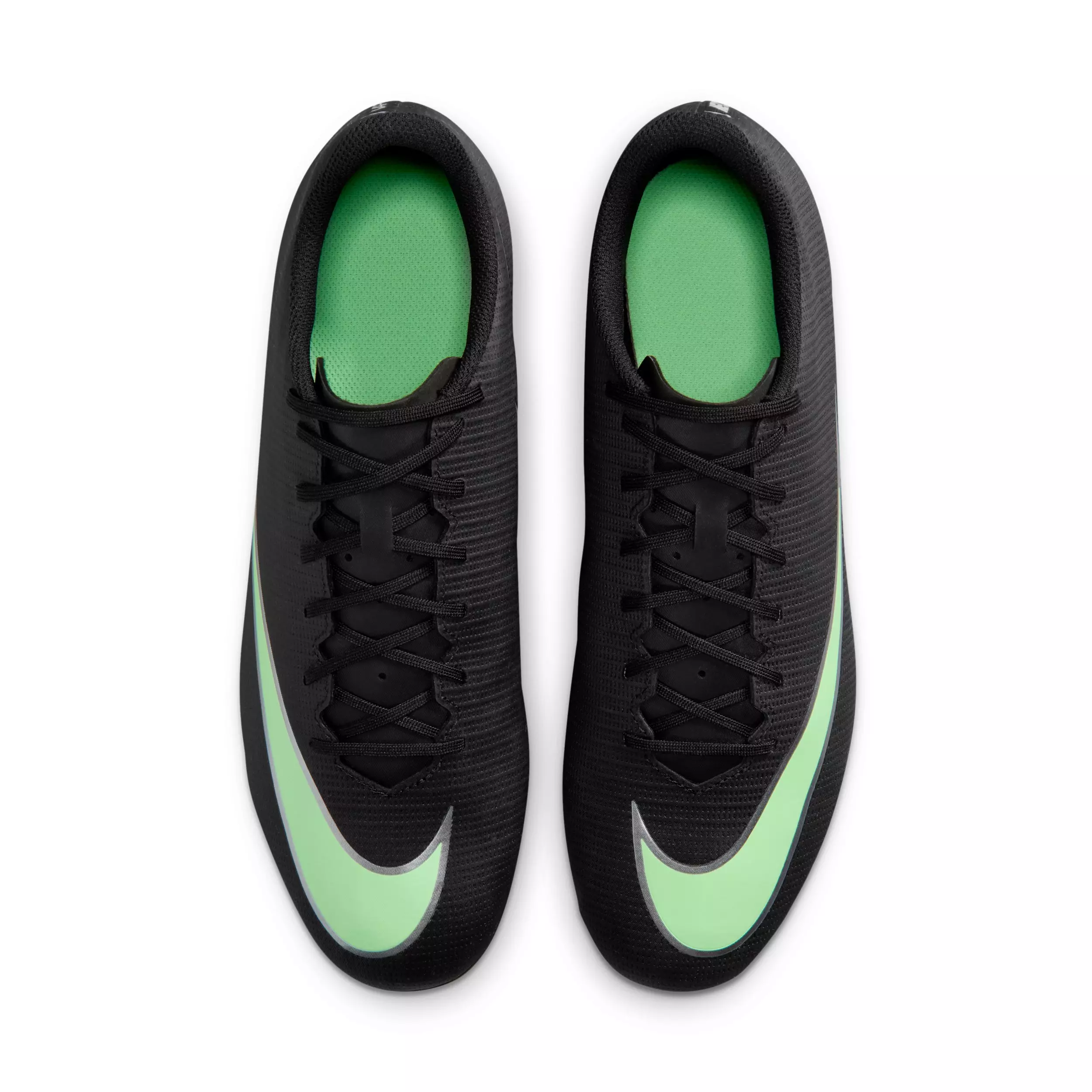 Nike Mercurial Vapor 17 Club MG "Black/Black/Illusion Green" Men's Soccer Cleat - BLACK/BLACK/GREEN