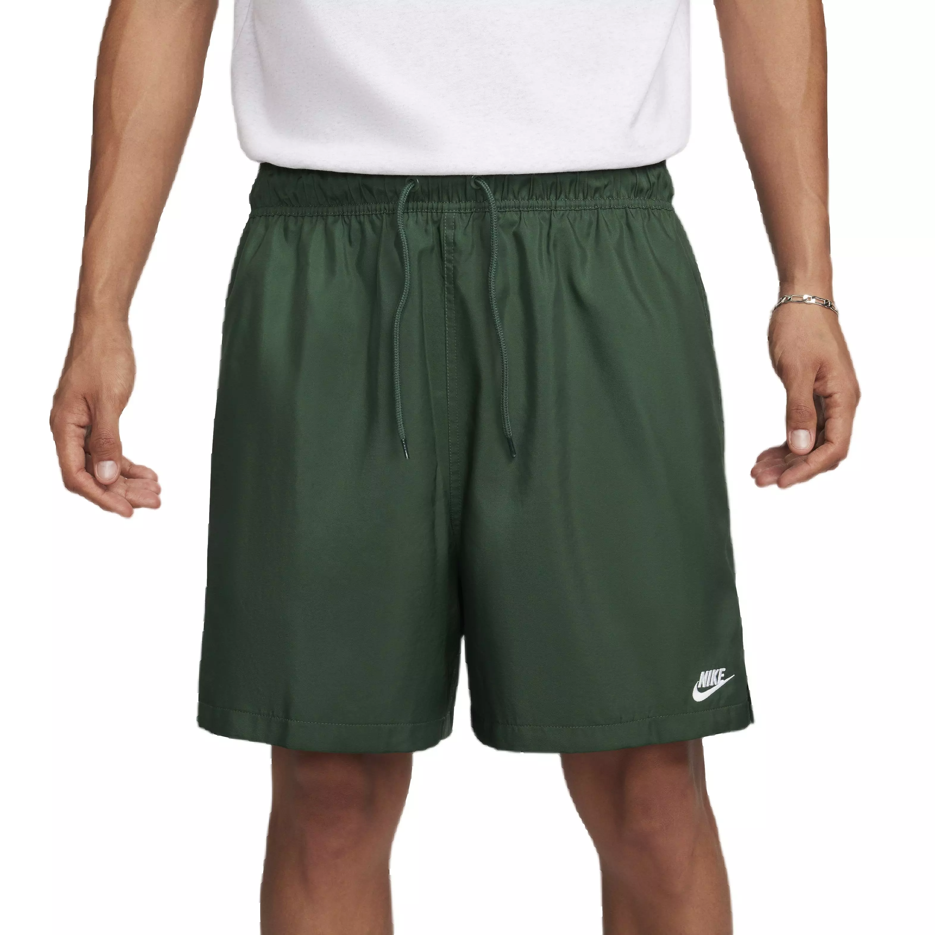 Nike Men's Club Woven Flow Shorts -Green - GREEN