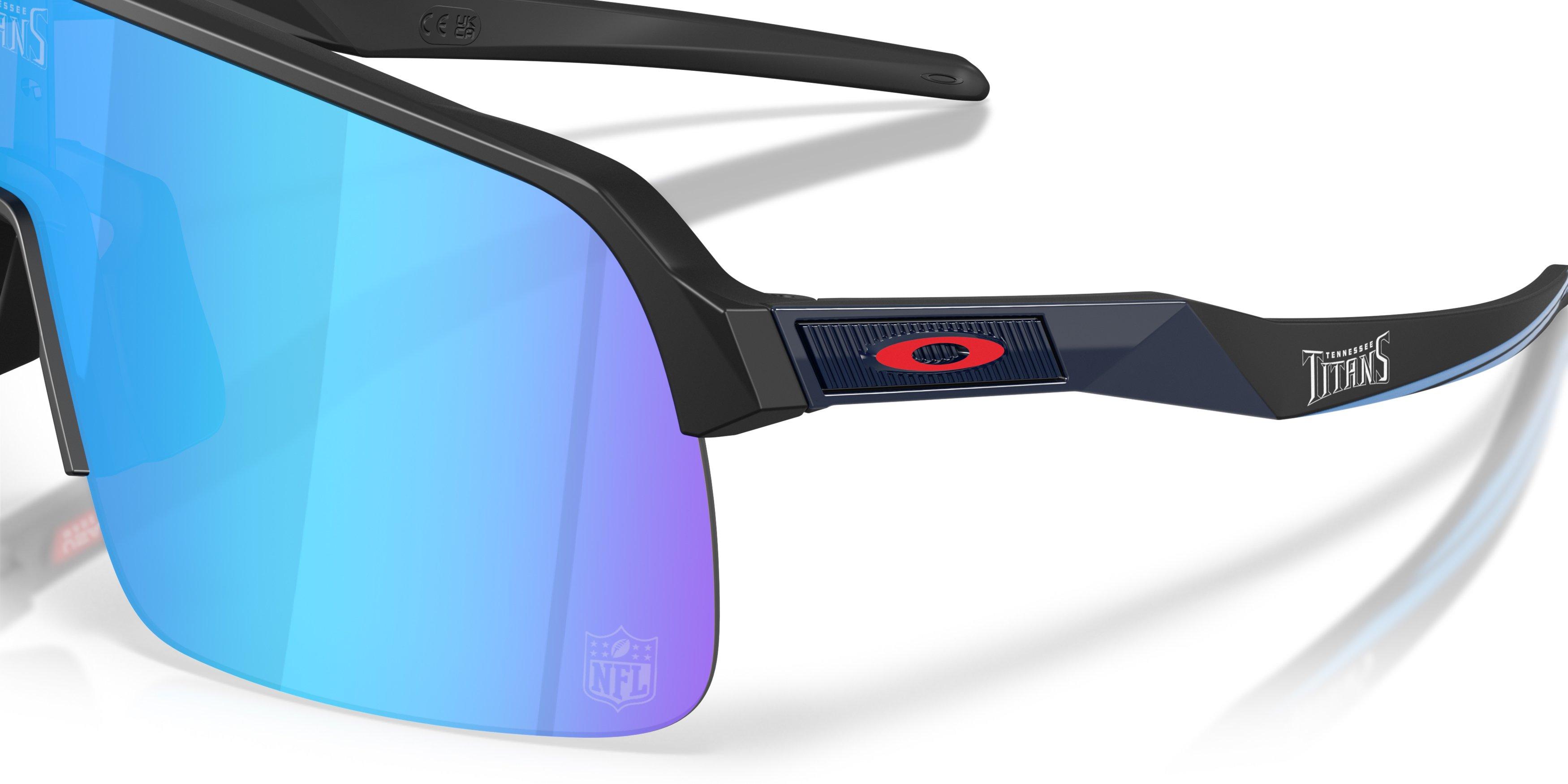 Oakley Tennessee Titans 2025 Sutro Lite Prizm Sapphire Sunglasses &ndash; Matte Black - BLACK/BLUE Thumbnail View 4
