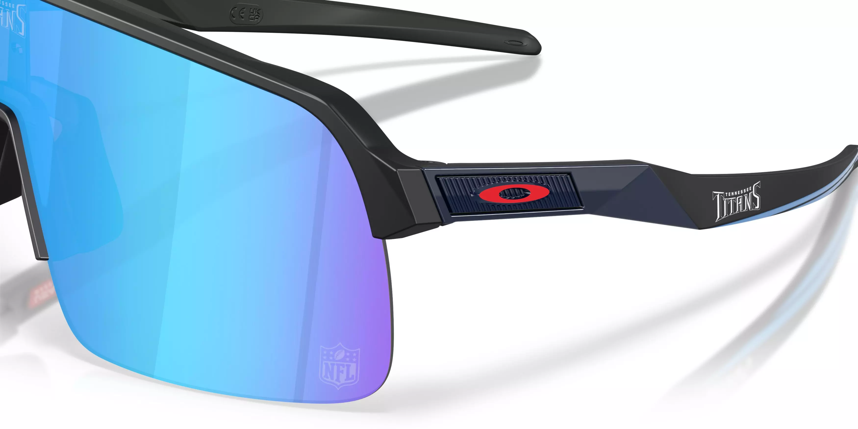 Oakley Tennessee Titans 2025 Sutro Lite Prizm Sapphire Sunglasses – Matte Black - BLACK/BLUE