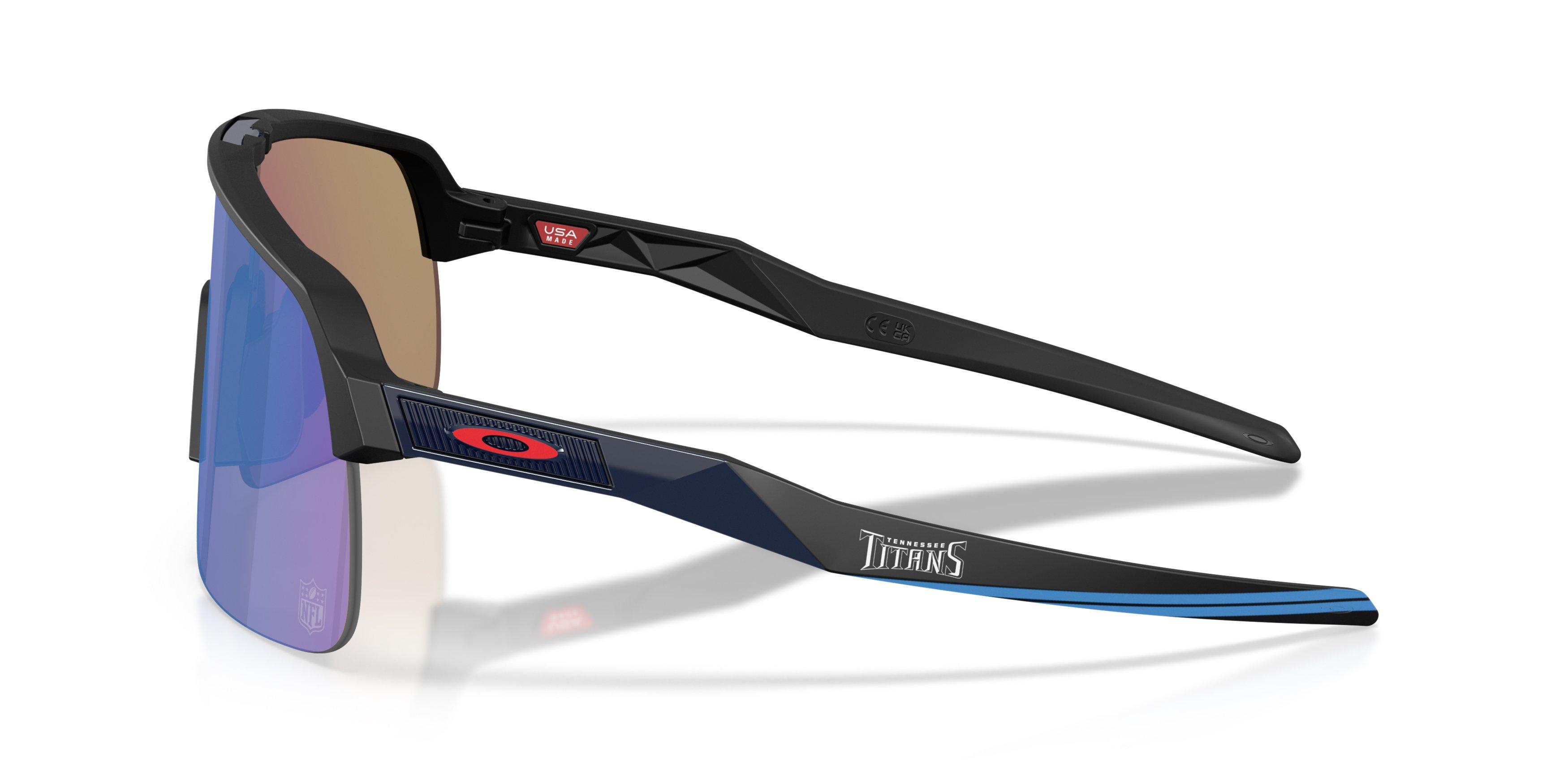Oakley Tennessee Titans 2025 Sutro Lite Prizm Sapphire Sunglasses &ndash; Matte Black - BLACK/BLUE Thumbnail View 6
