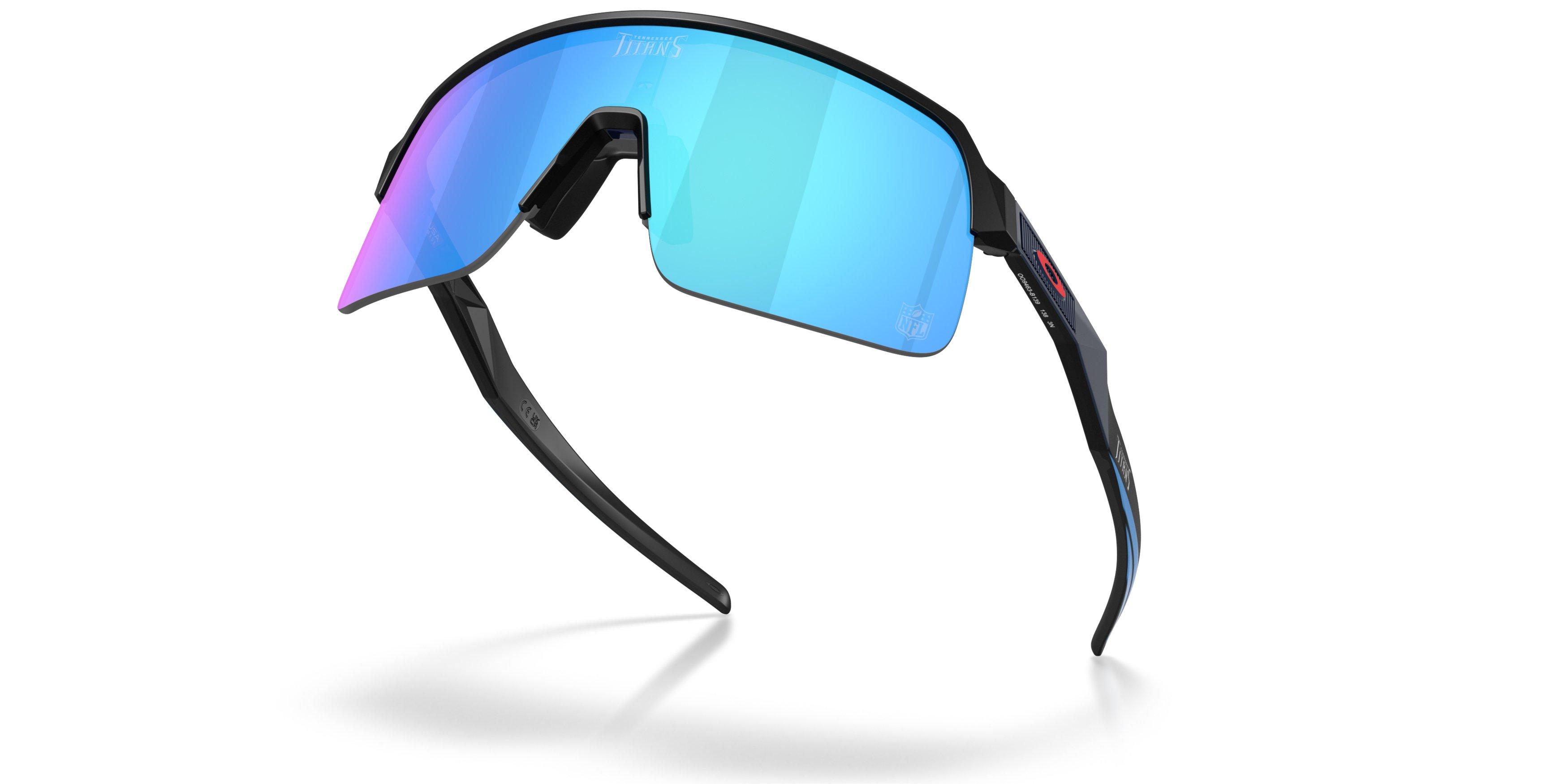Oakley Tennessee Titans 2025 Sutro Lite Prizm Sapphire Sunglasses &ndash; Matte Black - BLACK/BLUE Thumbnail View 7