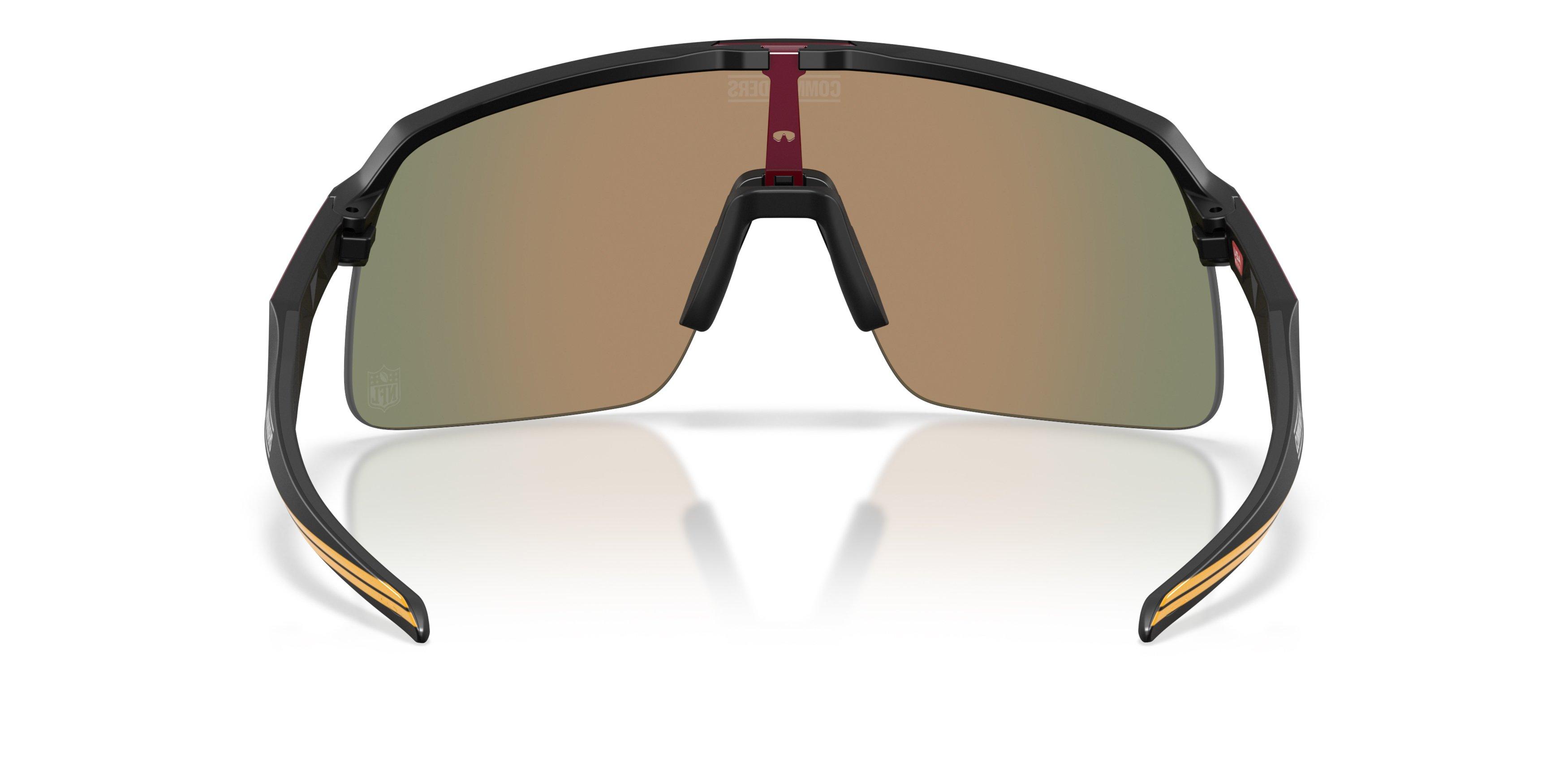 Oakley Washington Football Team 2025 Sutro Lite Prizm Ruby Sunglasses &ndash; Matte Black - BLACK/RED Thumbnail View 3