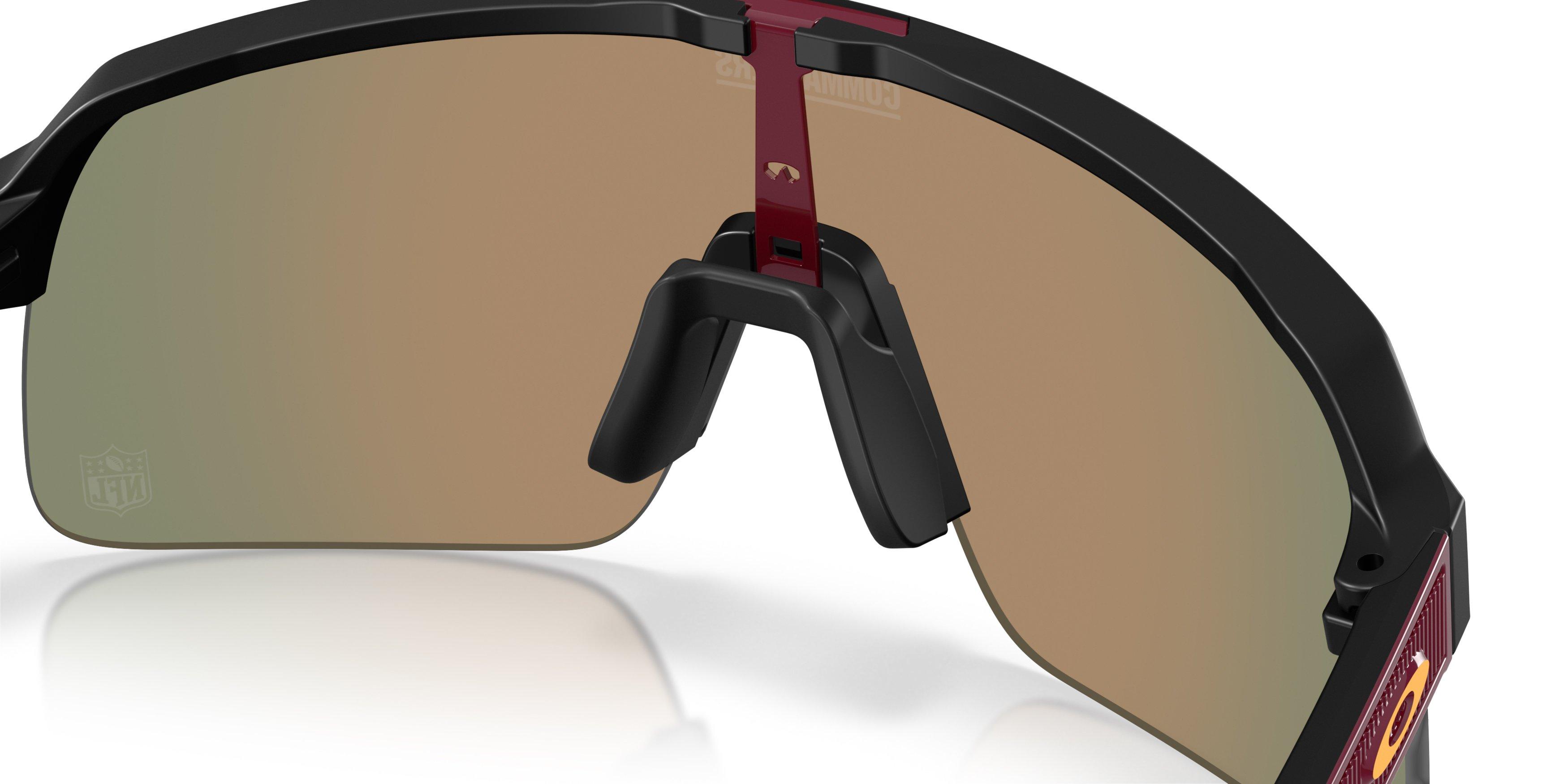 Oakley Washington Football Team 2025 Sutro Lite Prizm Ruby Sunglasses &ndash; Matte Black - BLACK/RED Thumbnail View 5