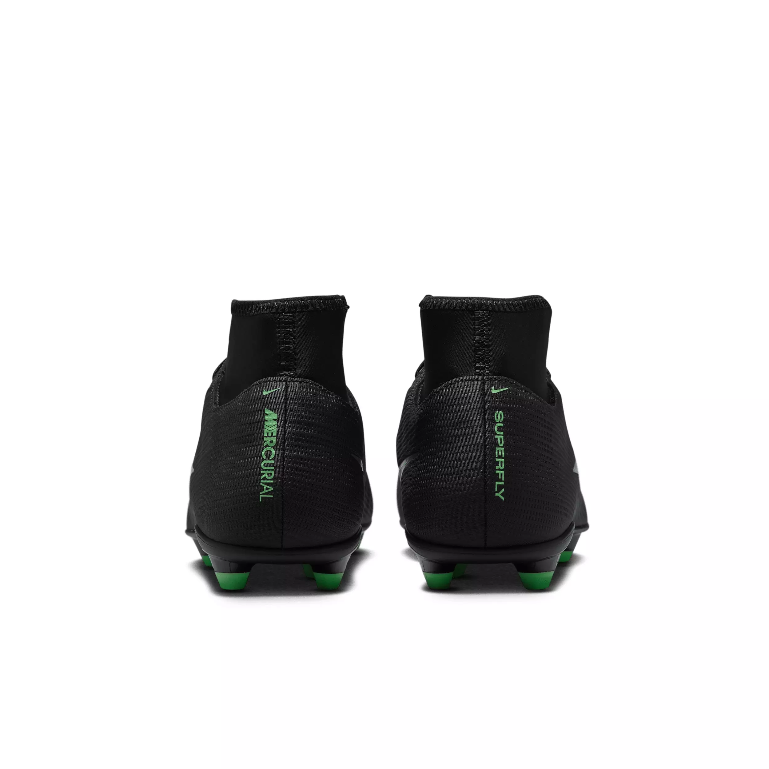 Nike Mercurial Superfly 11 Club MG "Black/Black/Illusion Green" Men's Soccer Cleat - BLACK/BLACK/GREEN