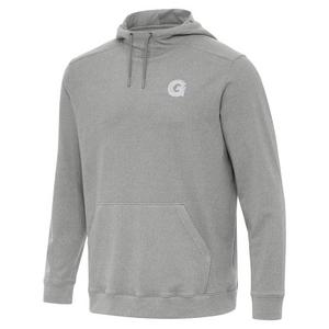 Antigua Men's Georgetown Hoyas Cloud Pullover Hoodie-Grey
