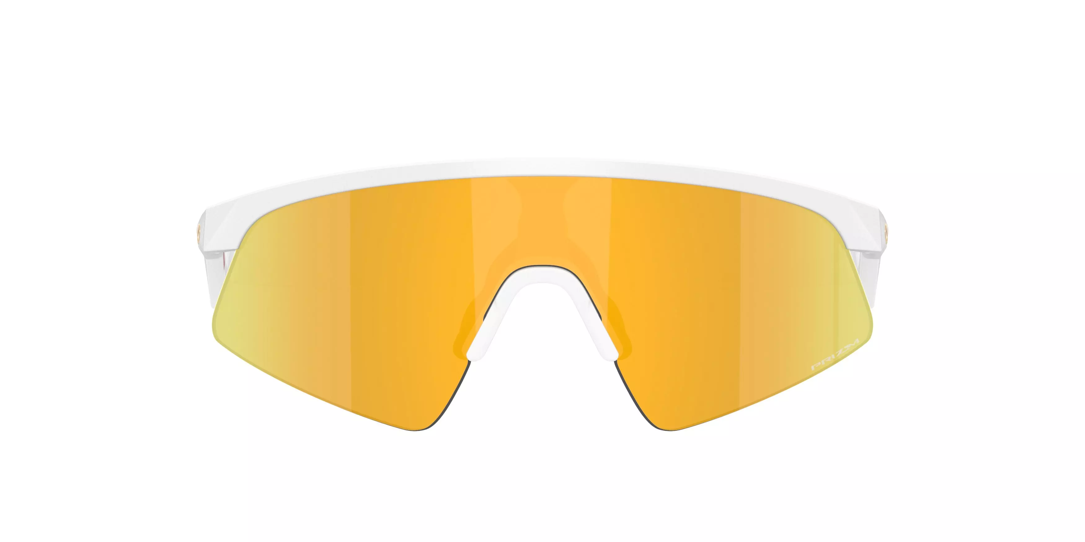 Oakley Youth Resistor Sweep Prizm 24K Sunglasses – Matte White - WHITE/GOLD