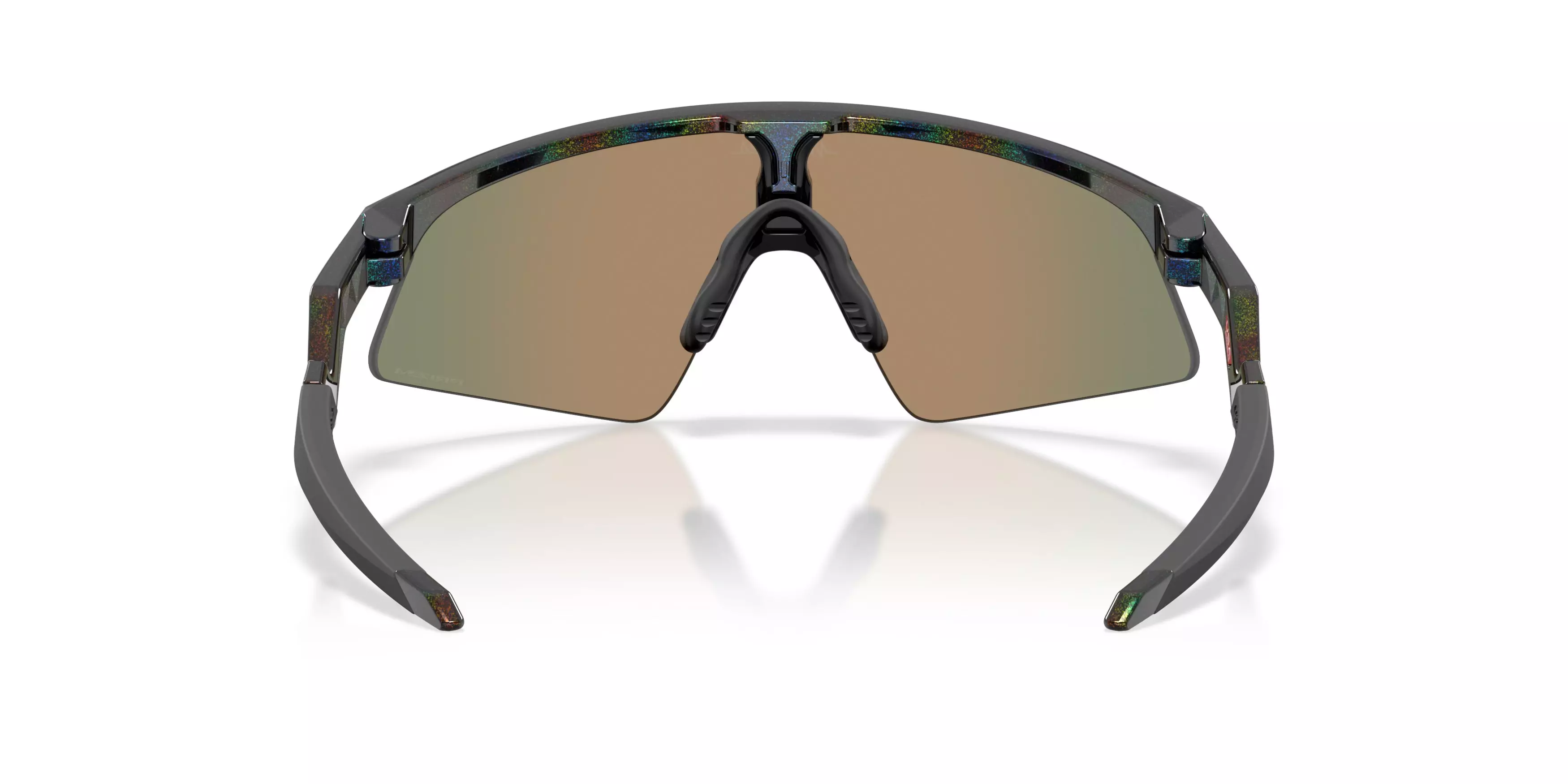 Oakley Youth Resistor Sweep Prizm Ruby Sunglasses – Dark Galaxy - BLACK/RED