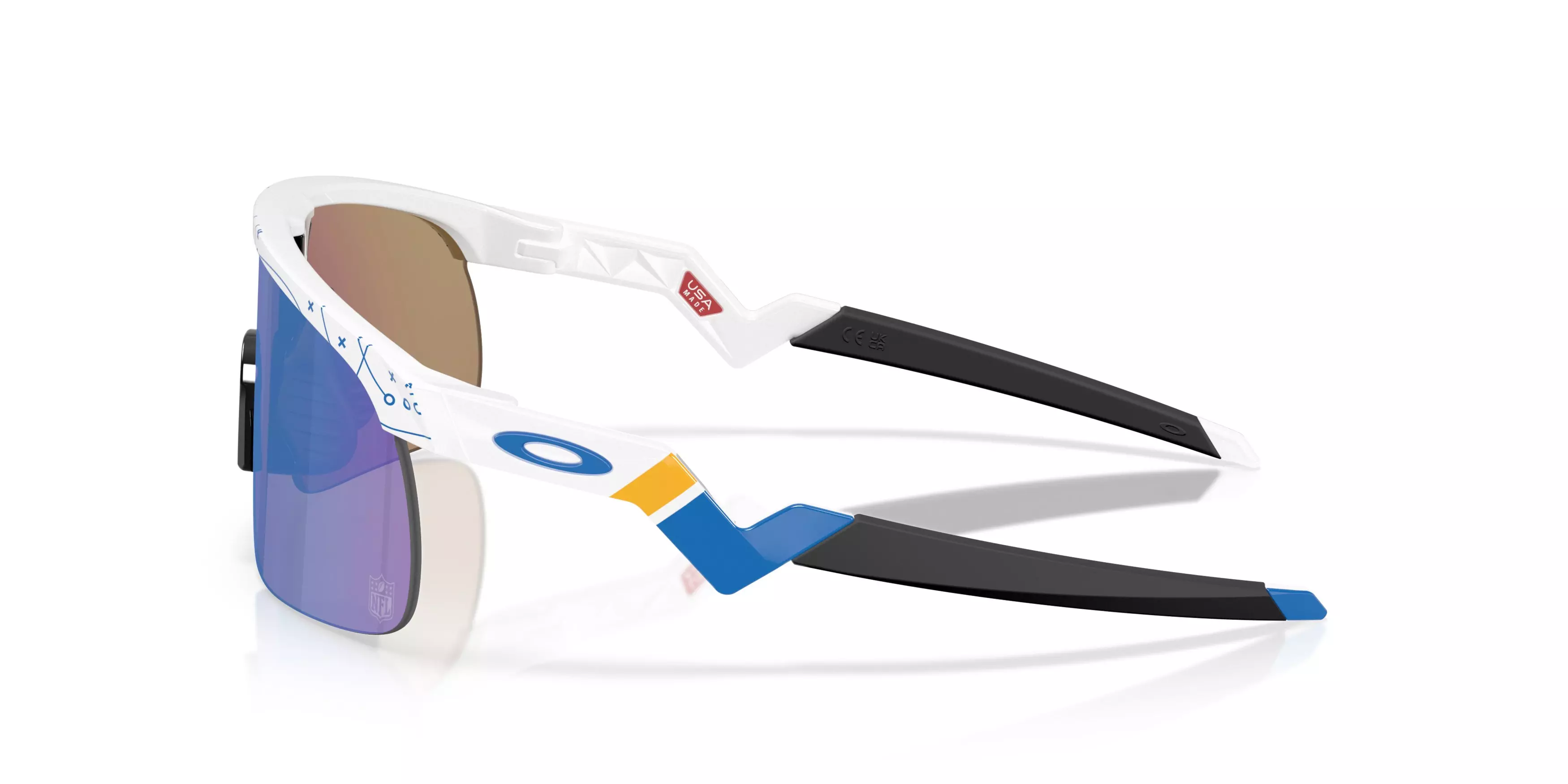 Oakley Youth Los Angeles Chargers Resistor Prizm Sapphire Sunglasses – White - WHITE/BLUE