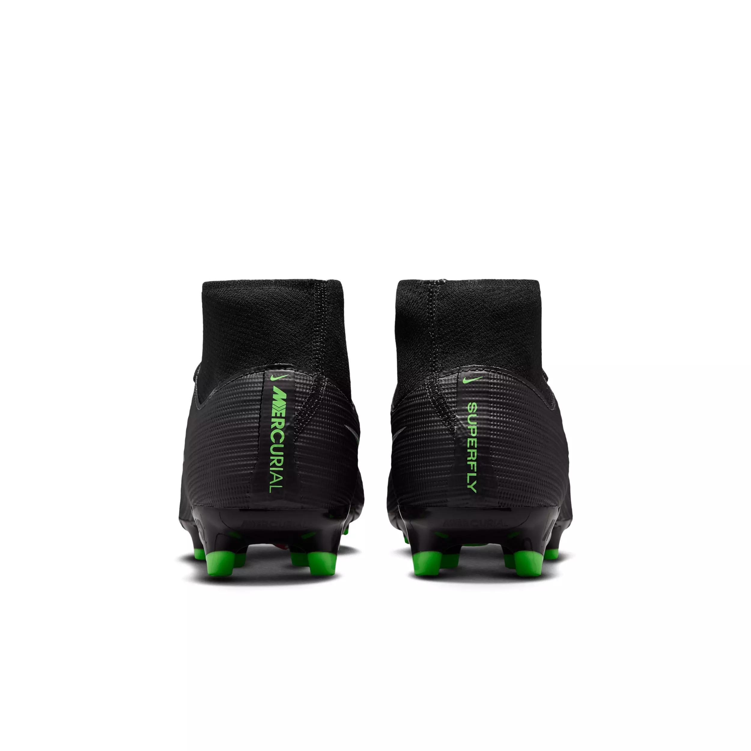 Nike Mercurial Superfly 11 Academy MG "Black/Black/Illusion Green" Men's Soccer Cleat - BLACK/BLACK/GREEN