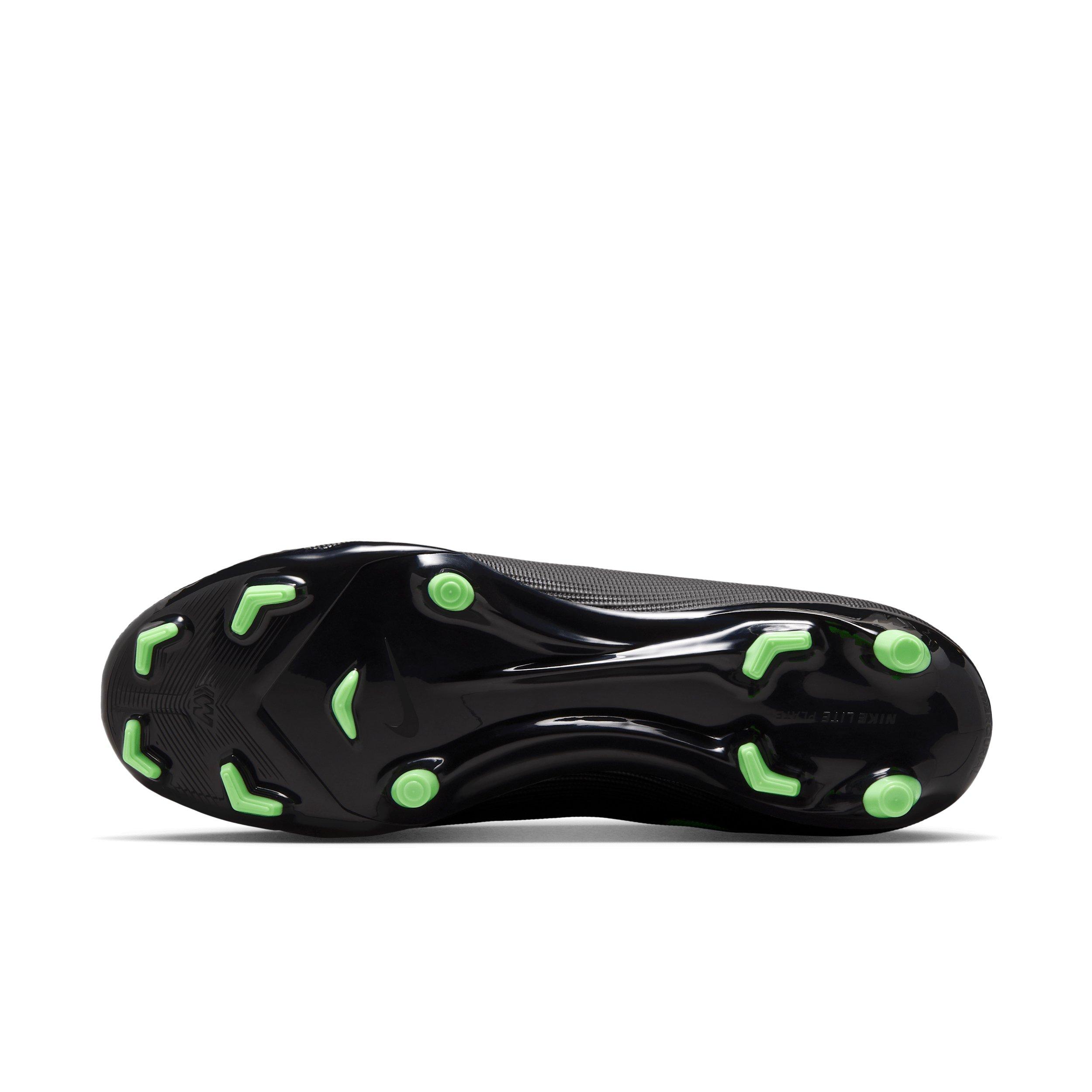 Nike Mercurial Superfly 11 Academy MG "Black/Black/Illusion Green" Men's Soccer Cleat - BLACK/BLACK/GREEN