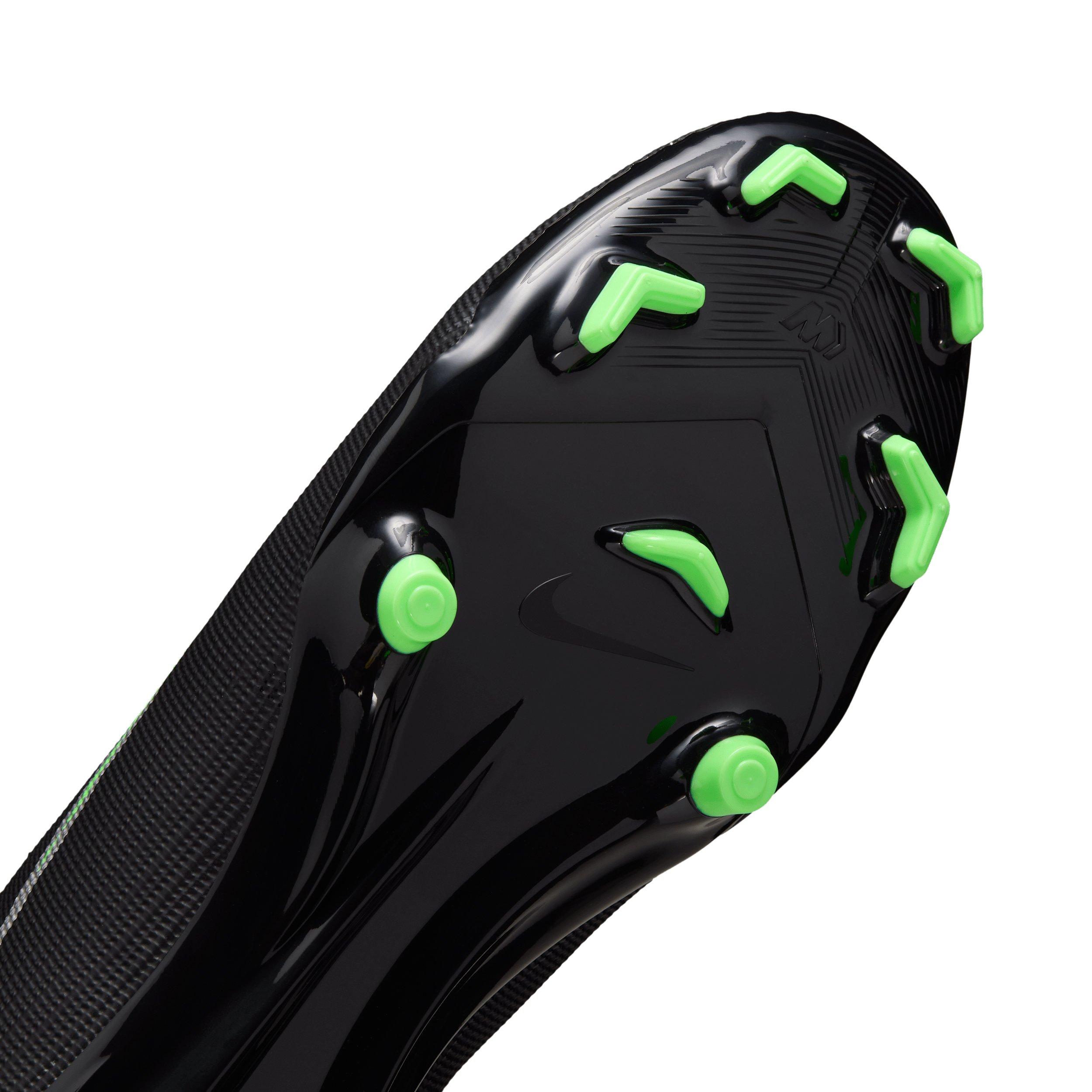 Nike Mercurial Superfly 11 Academy MG "Black/Black/Illusion Green" Men's Soccer Cleat - BLACK/BLACK/GREEN