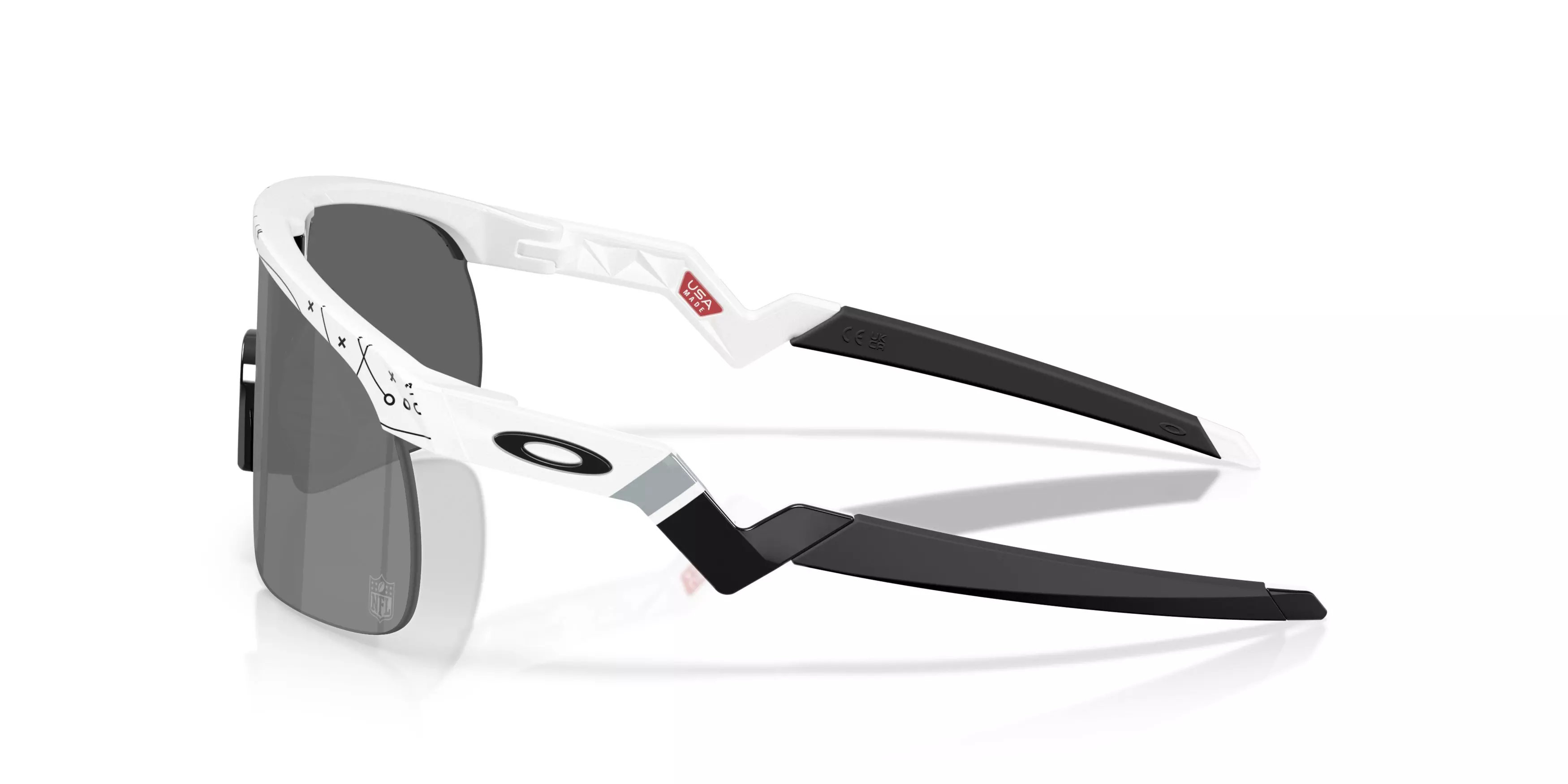 Oakley Youth Las Vegas Raiders Resistor Prizm Black Sunglasses – White - WHITE/BLACK