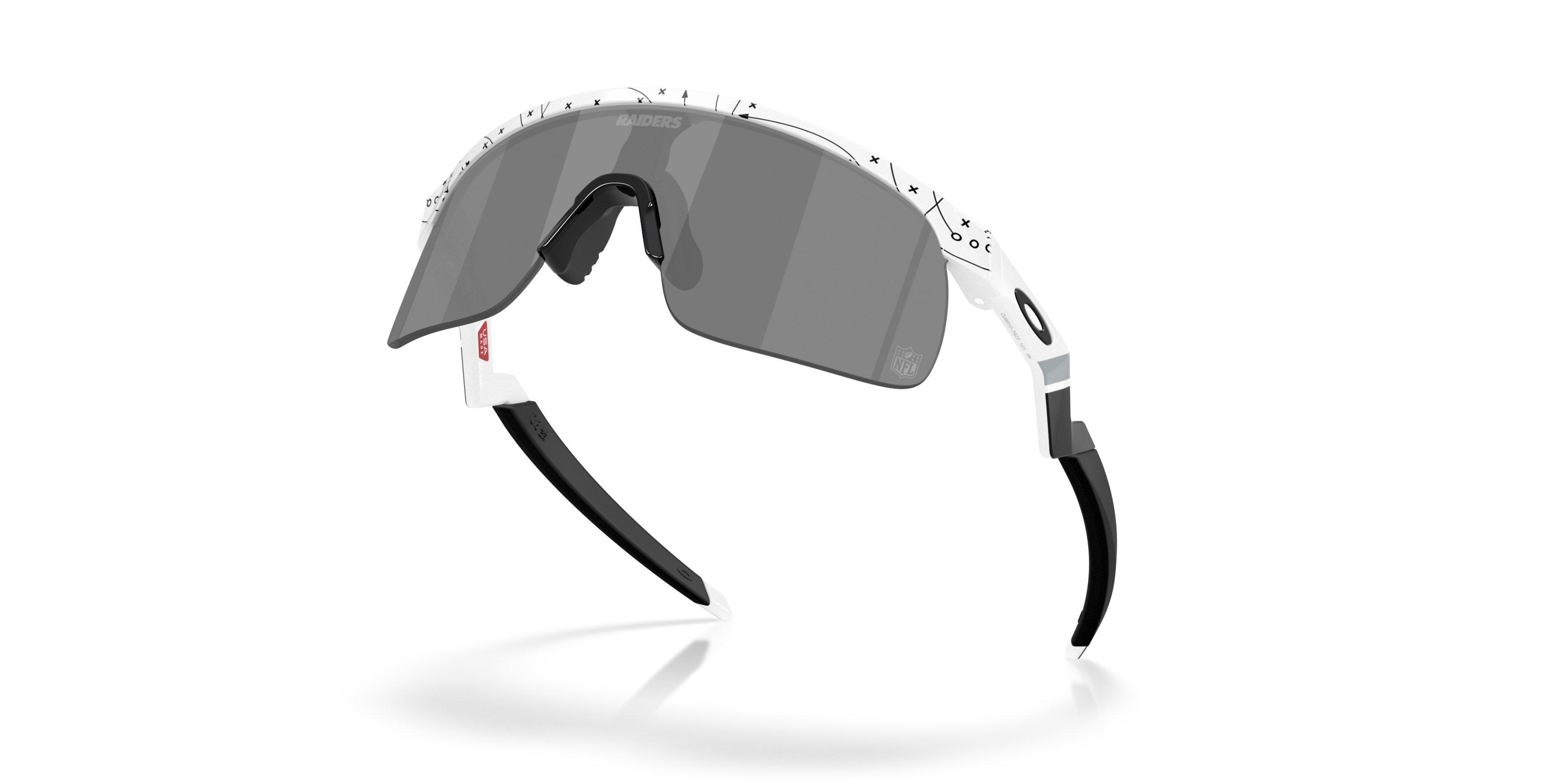 Oakley Las Vegas Raiders Resistor Youth Prizm Black Sunglasses – White