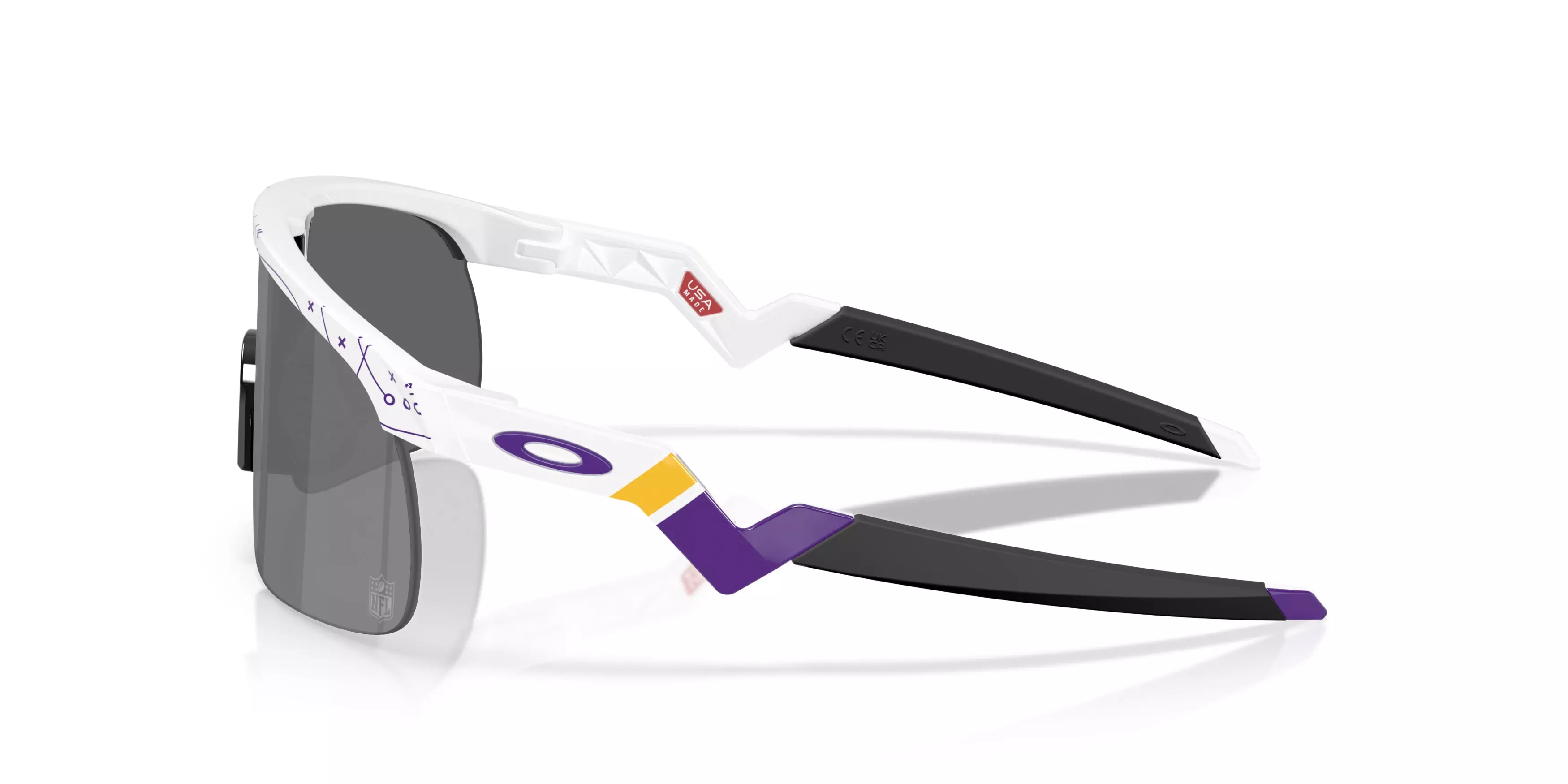 Oakley Youth Minnesota Vikings Resistor Prizm Black Sunglasses &ndash; 25 Play White - WHITE/BLACK