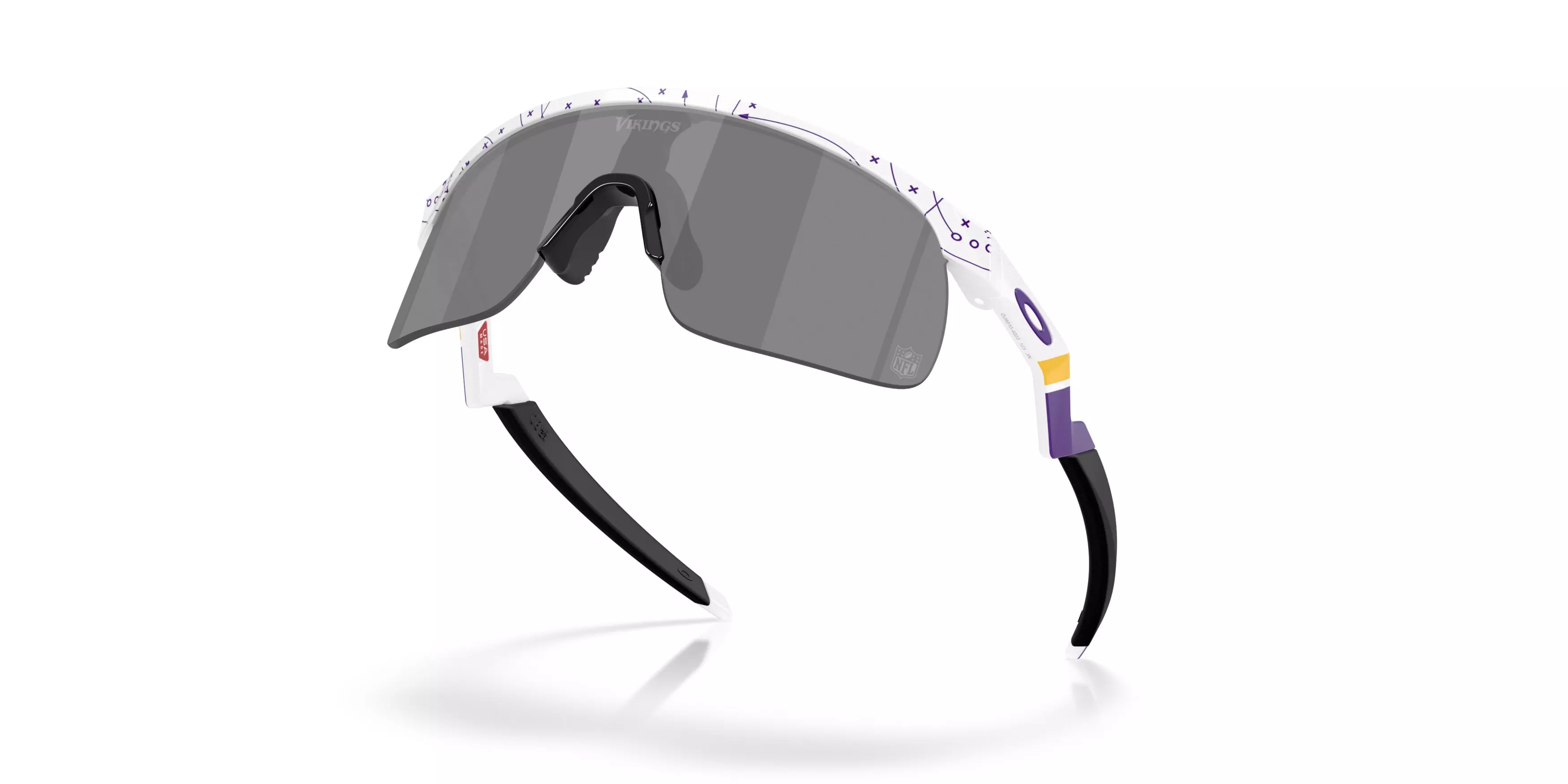 Oakley Youth Minnesota Vikings Resistor Prizm Black Sunglasses &ndash; 25 Play White - WHITE/BLACK