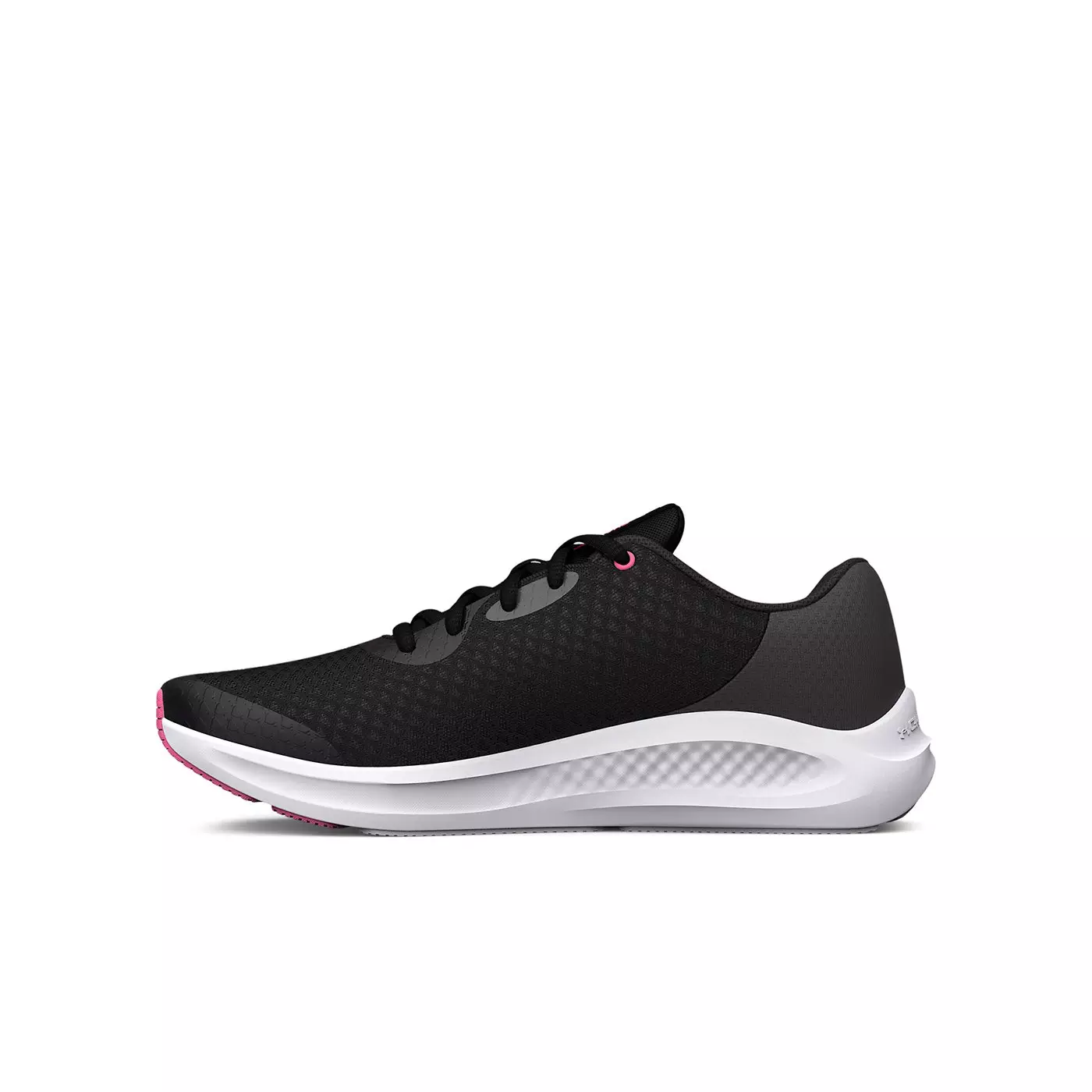 Under Armour Charged Pursuit 3 "Black/Jet Grey" Grade School Girls' Running Shoe - BLACK/GREY