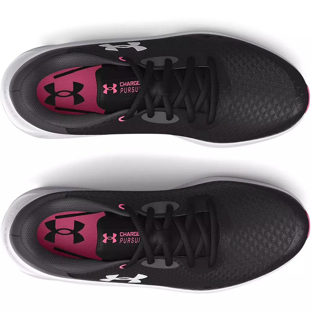 Under Armour Charged Pursuit 3 "Black/Jet Grey" Grade School Girls' Running Shoe - BLACK/GREY