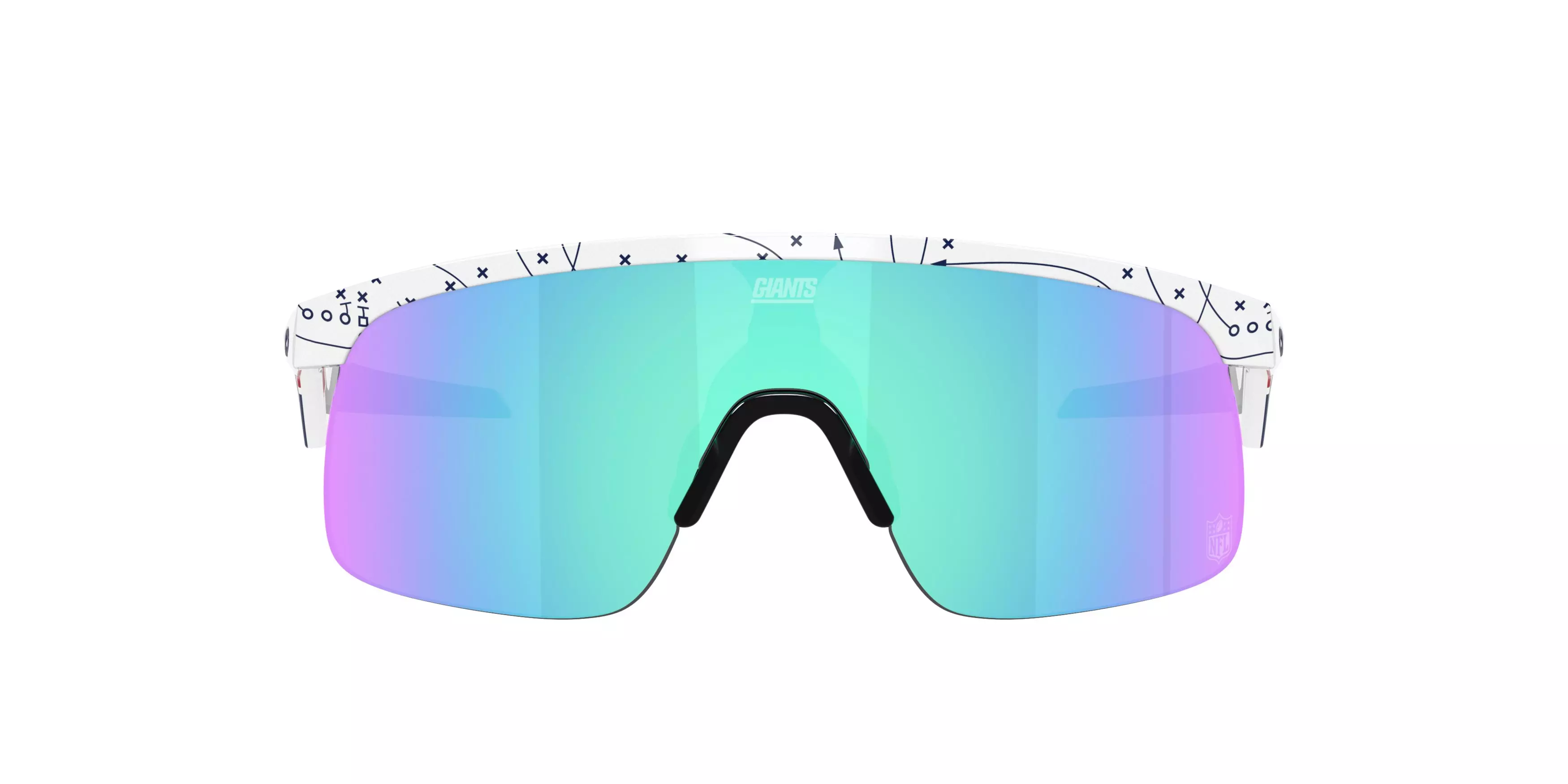 Oakley Youth New York Giants Resistor Prizm Sapphire Sunglasses – 25 Play White - WHITE/BLUE