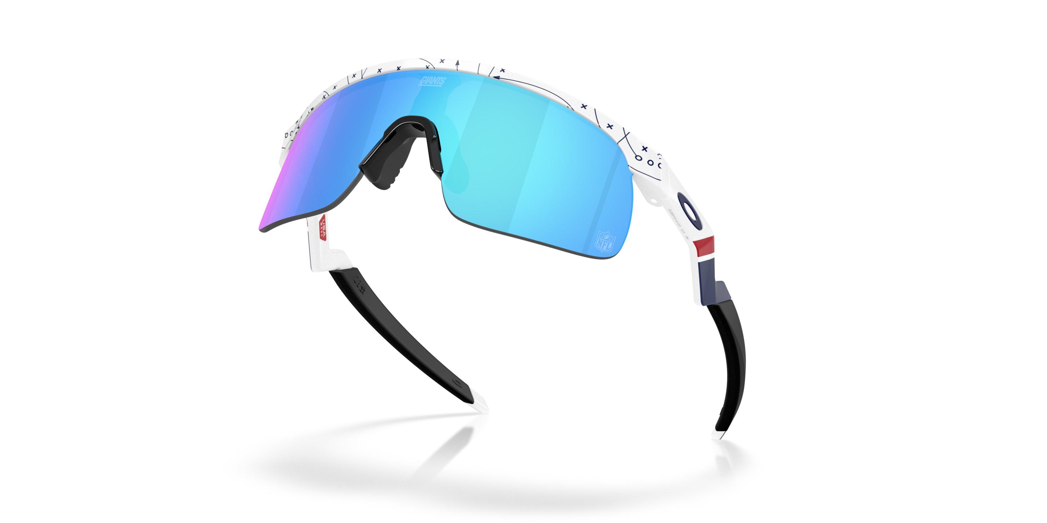 Oakley New York Giants Resistor Youth Prizm Sapphire Sunglasses – 25 Play White