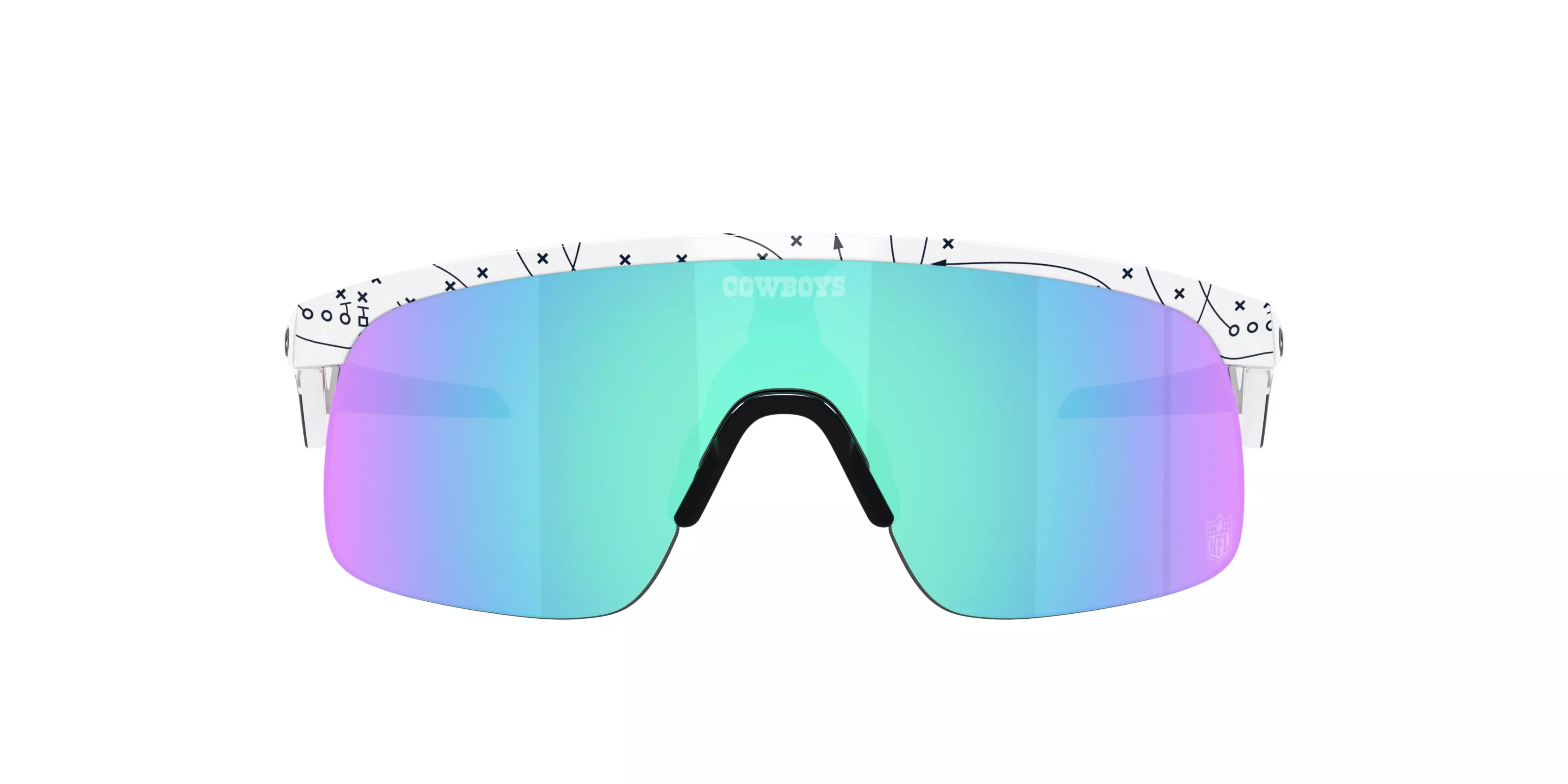Oakley Youth Dallas Cowboys Resistor Prizm Sapphire Sunglasses – White - WHITE/BLUE