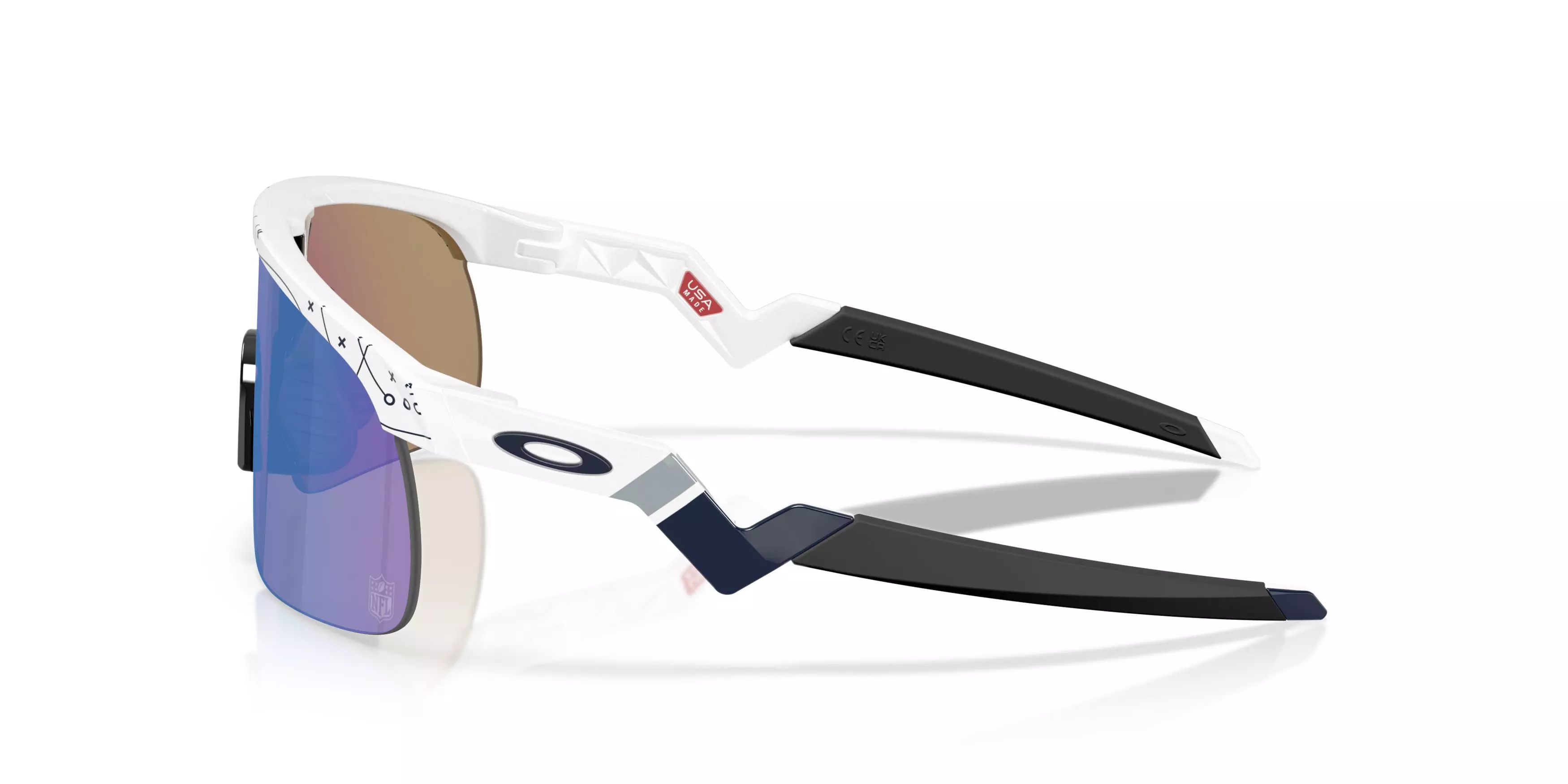 Oakley Youth Dallas Cowboys Resistor Prizm Sapphire Sunglasses – White - WHITE/BLUE