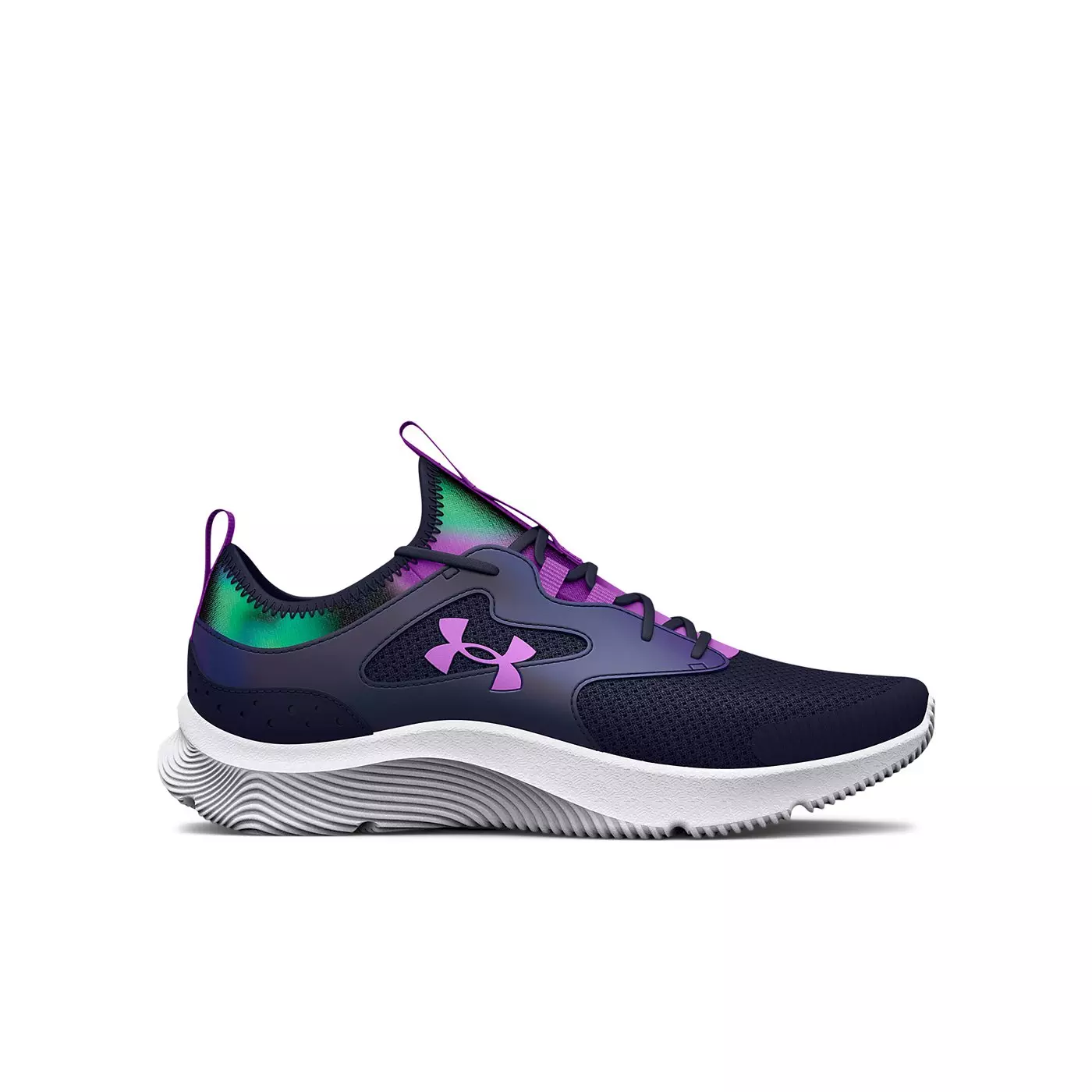 Under Armour Infinity 2.0 "Midnight Navy/Antifreeze" Grade School Girls' Running Shoe - NAVY/ANTIFREEZE