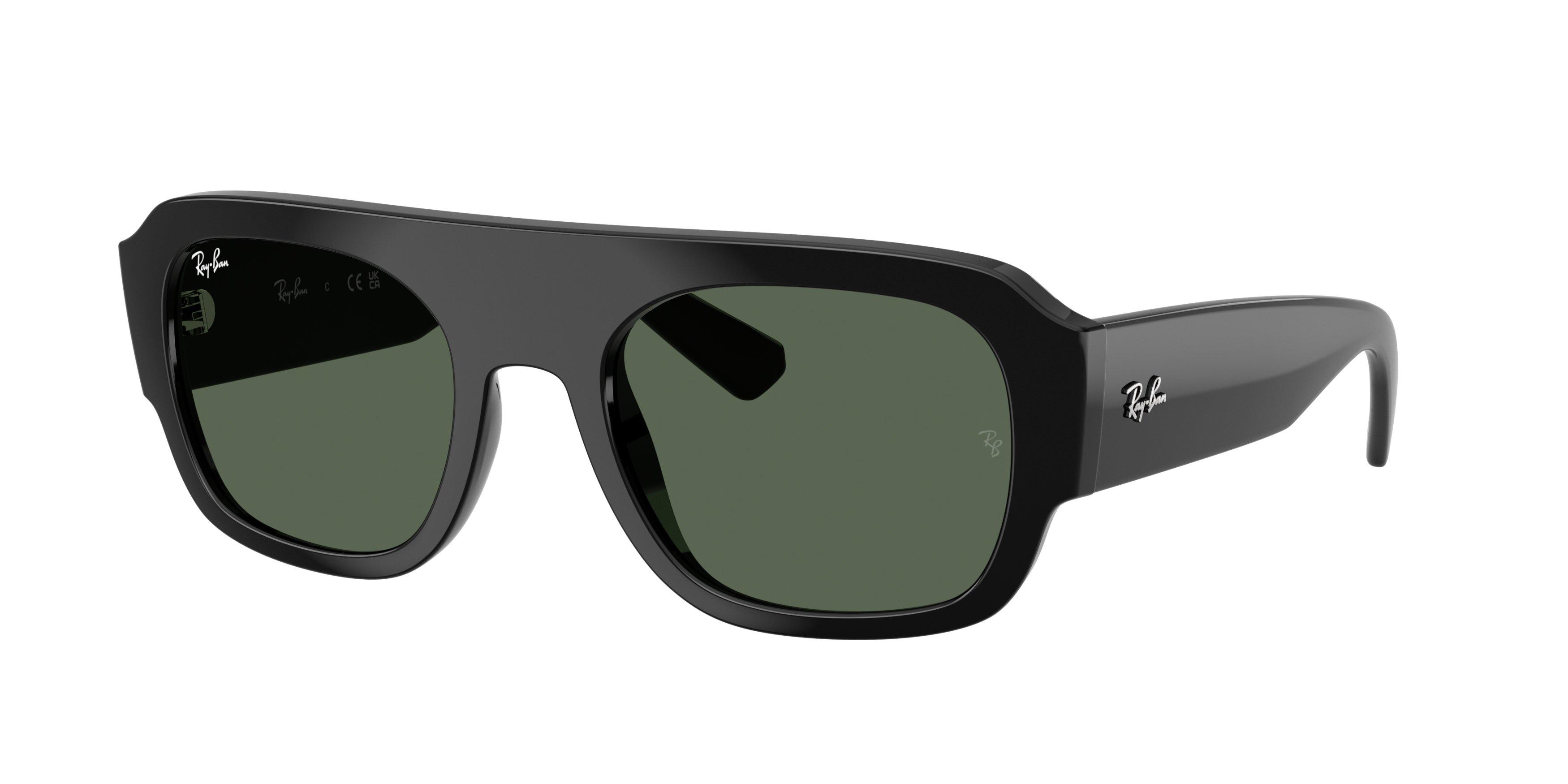 Ray-Ban RB2218 Dark Green Sunglasses &ndash; Black - BLACK/GREEN Thumbnail View 1