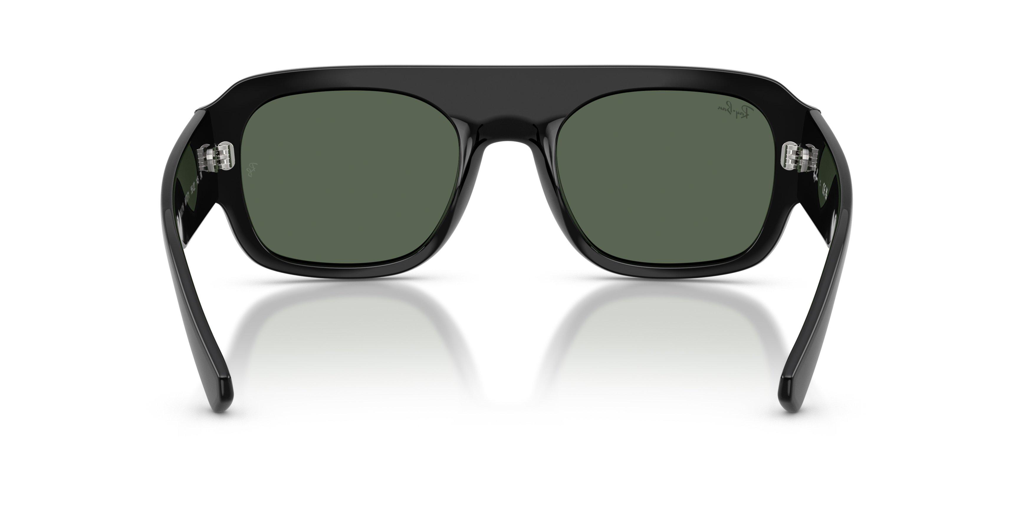 Ray-Ban RB2218 Dark Green Sunglasses &ndash; Black - BLACK/GREEN Thumbnail View 3
