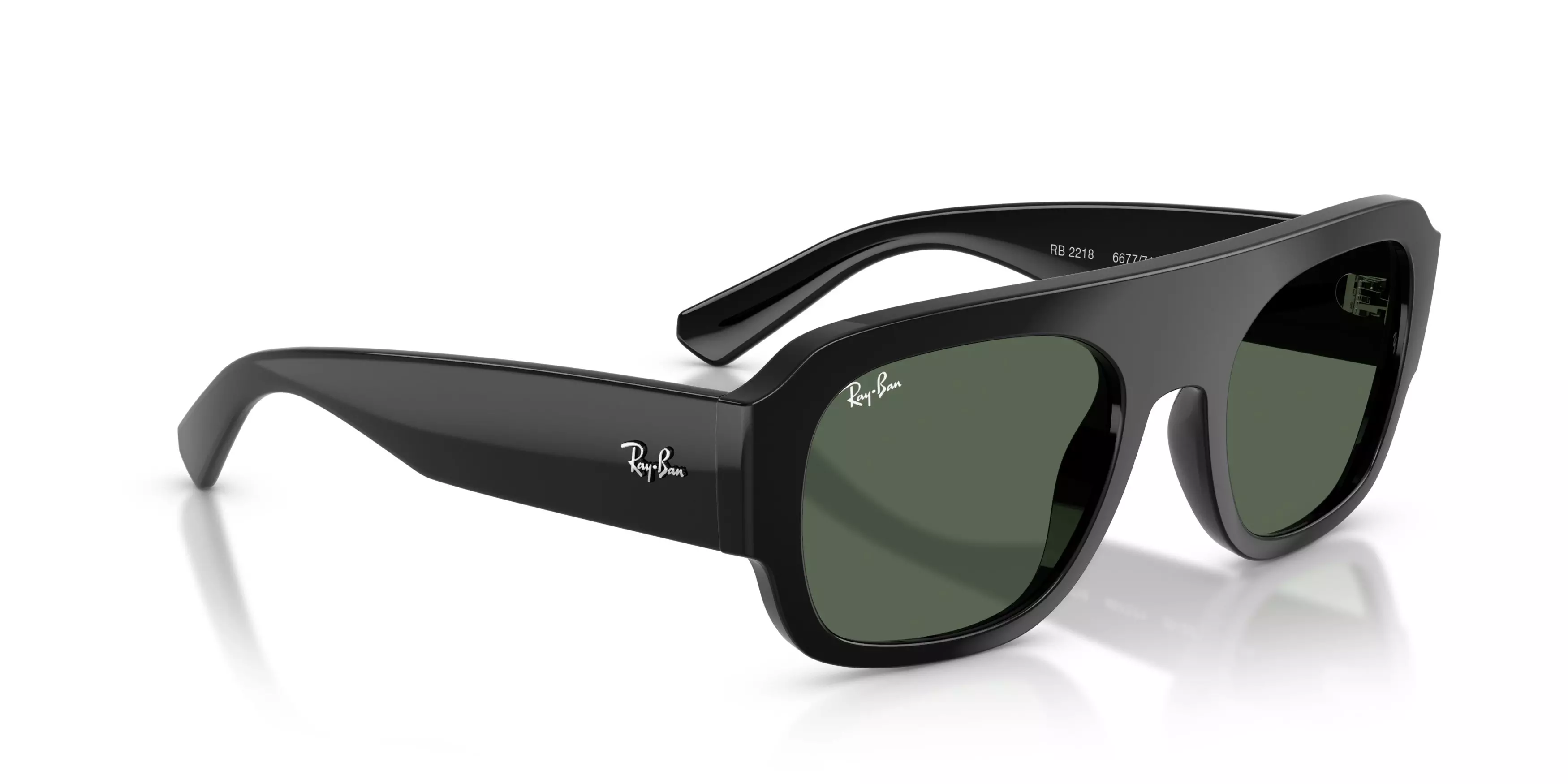 Ray-Ban RB2218 Dark Green Sunglasses – Black - BLACK/GREEN