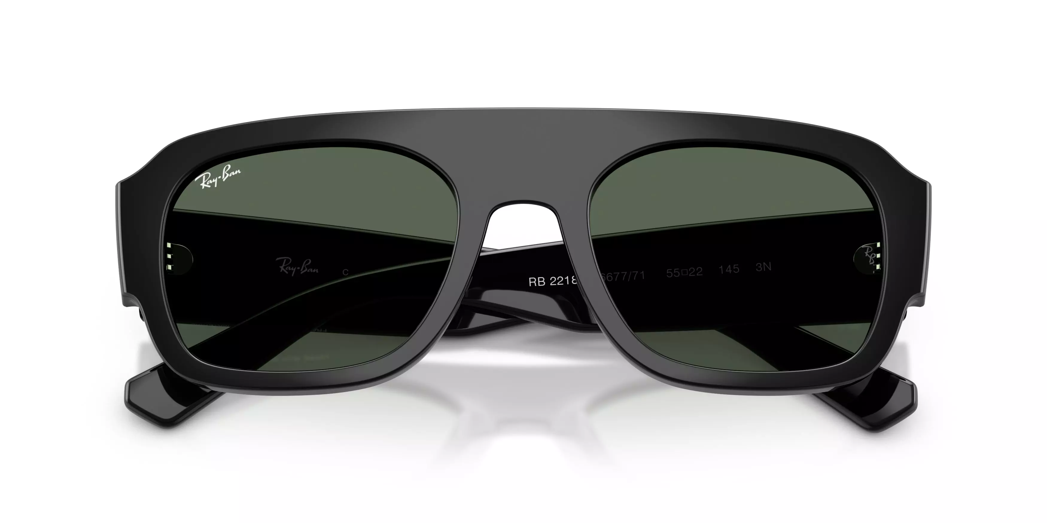 Ray-Ban RB2218 Dark Green Sunglasses – Black - BLACK/GREEN