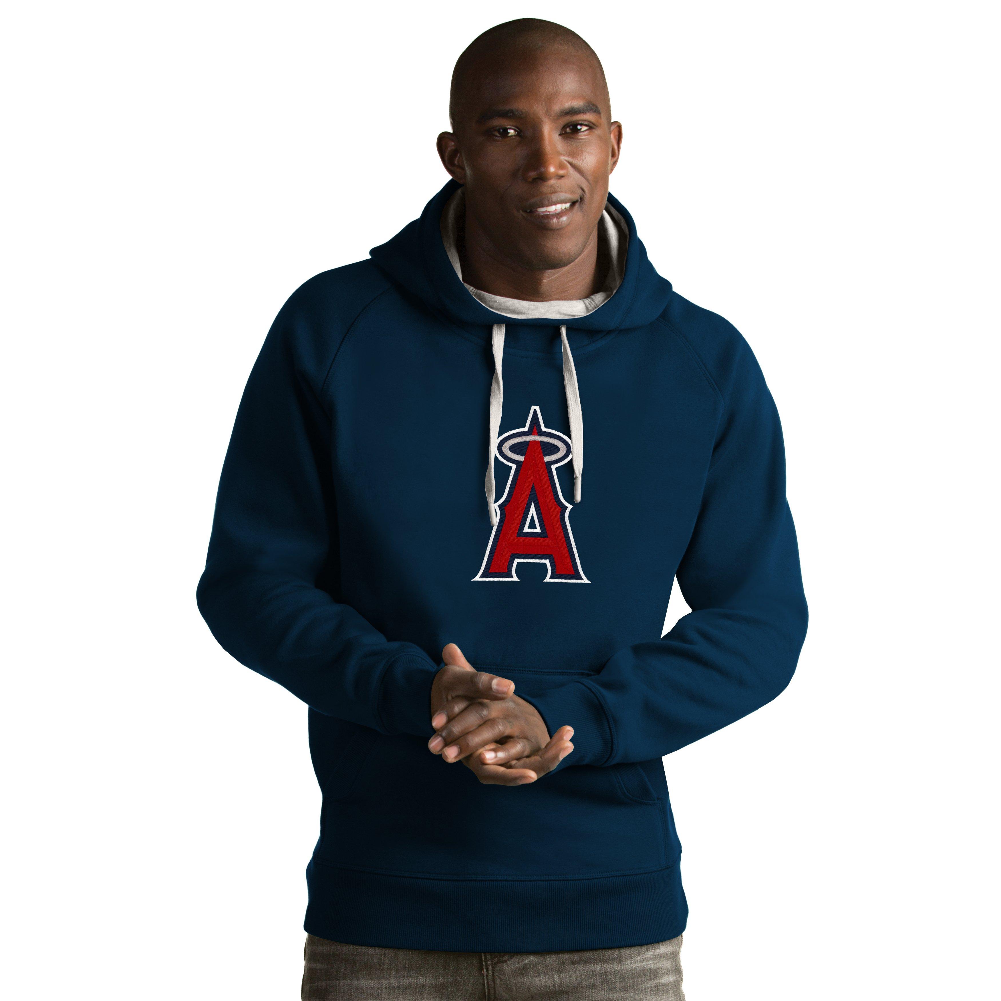 Antigua Men's Los Angeles Angels Victory Pullover Hoodie - Hibbett