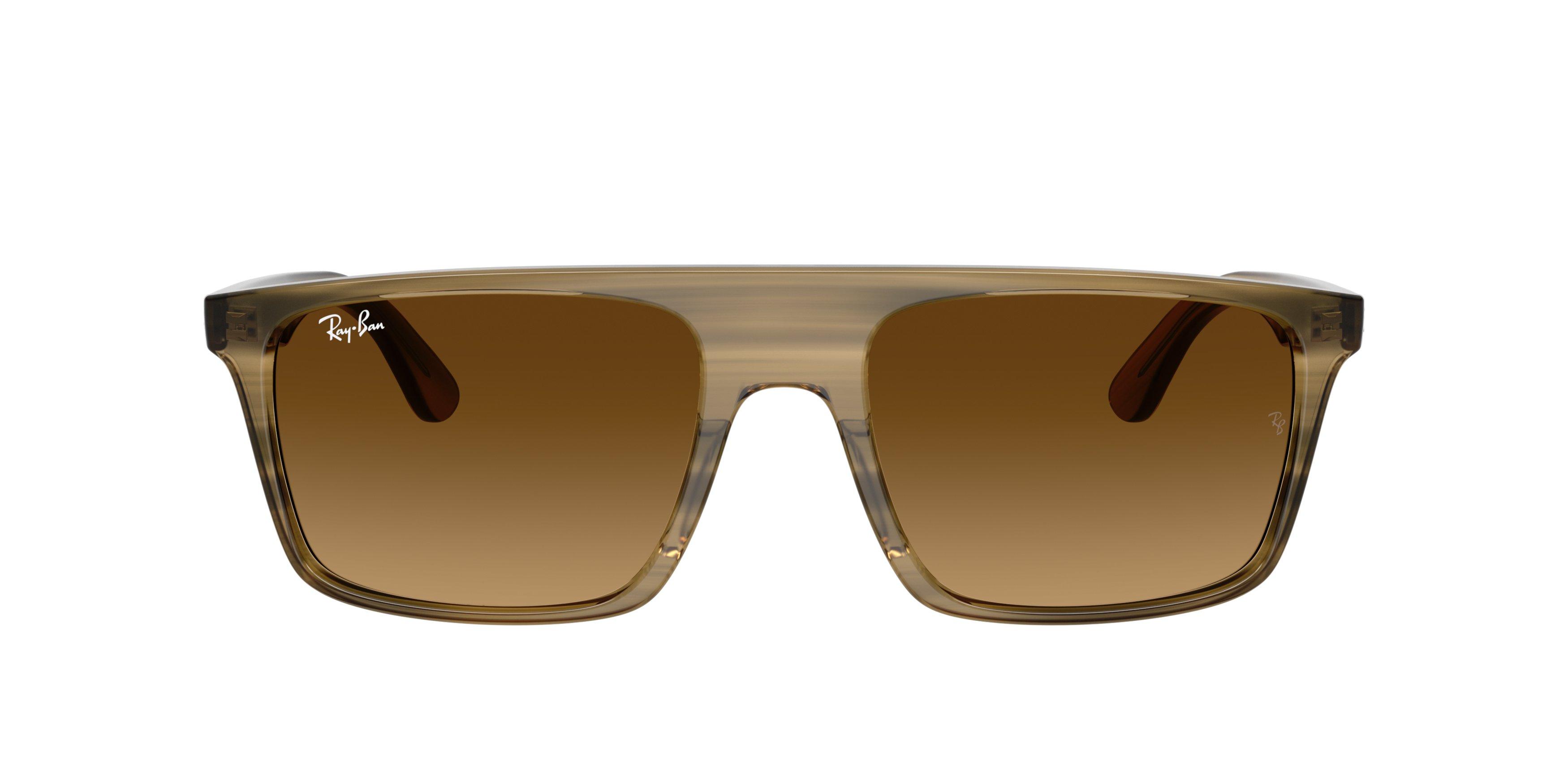 Ray-Ban RB2222 Brown Gradient Sunglasses &ndash; Striped Green - GREEN/BROWN Thumbnail View 2