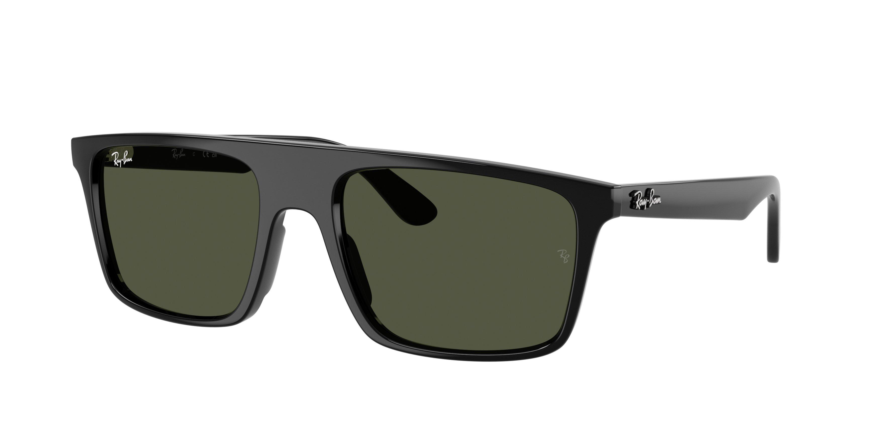 Ray-Ban RB2222 Green Sunglasses &ndash; Black - BLACK/GREEN Thumbnail View 1